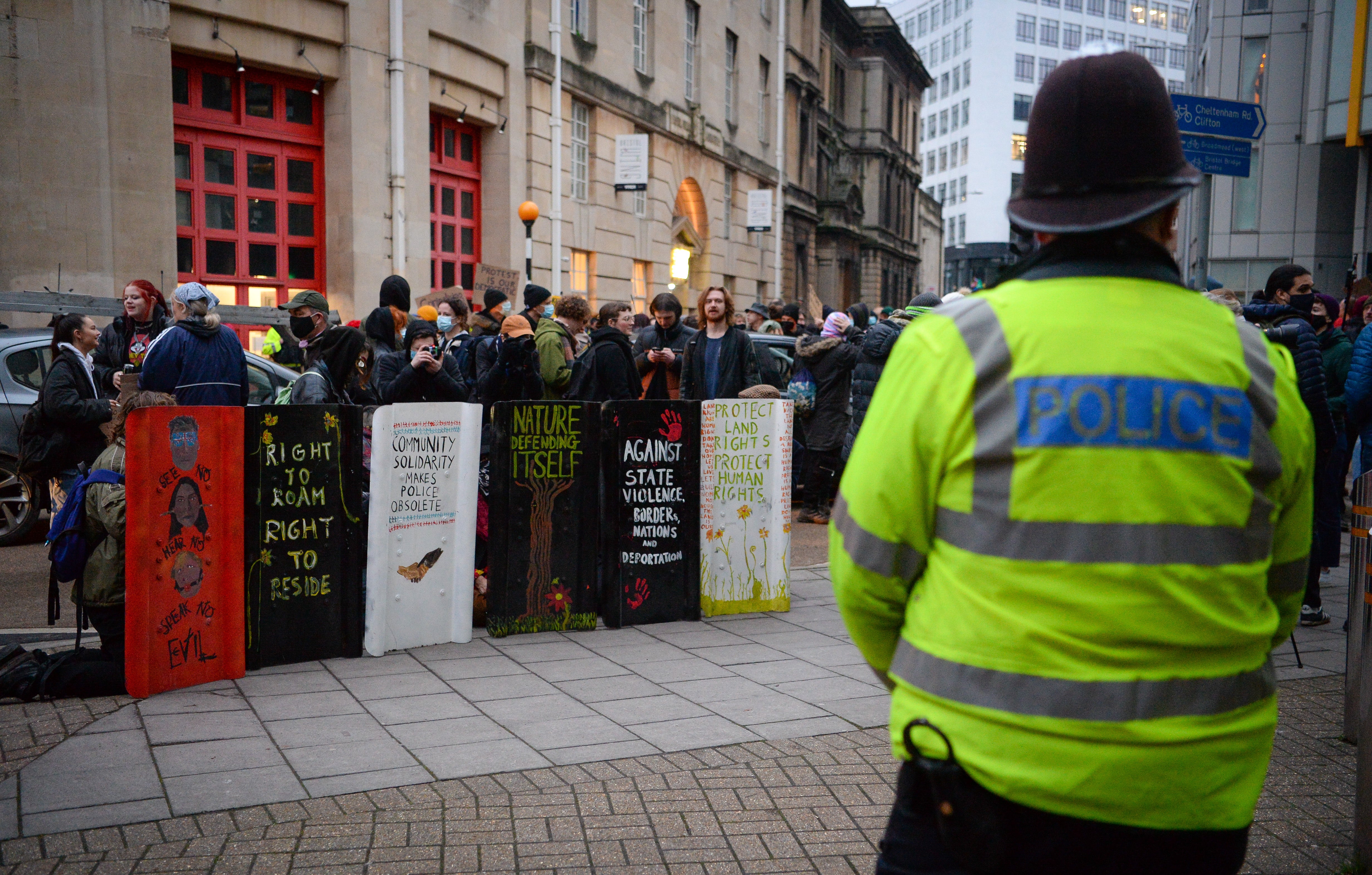 A Kill the Bill protest against the new PCSC bill. Protesters believe if the bill passes unamended the right to protest will be compromised and the police will be given greater powers