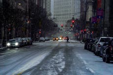 Winter storm whipping East Coast with snow, thunderstorms