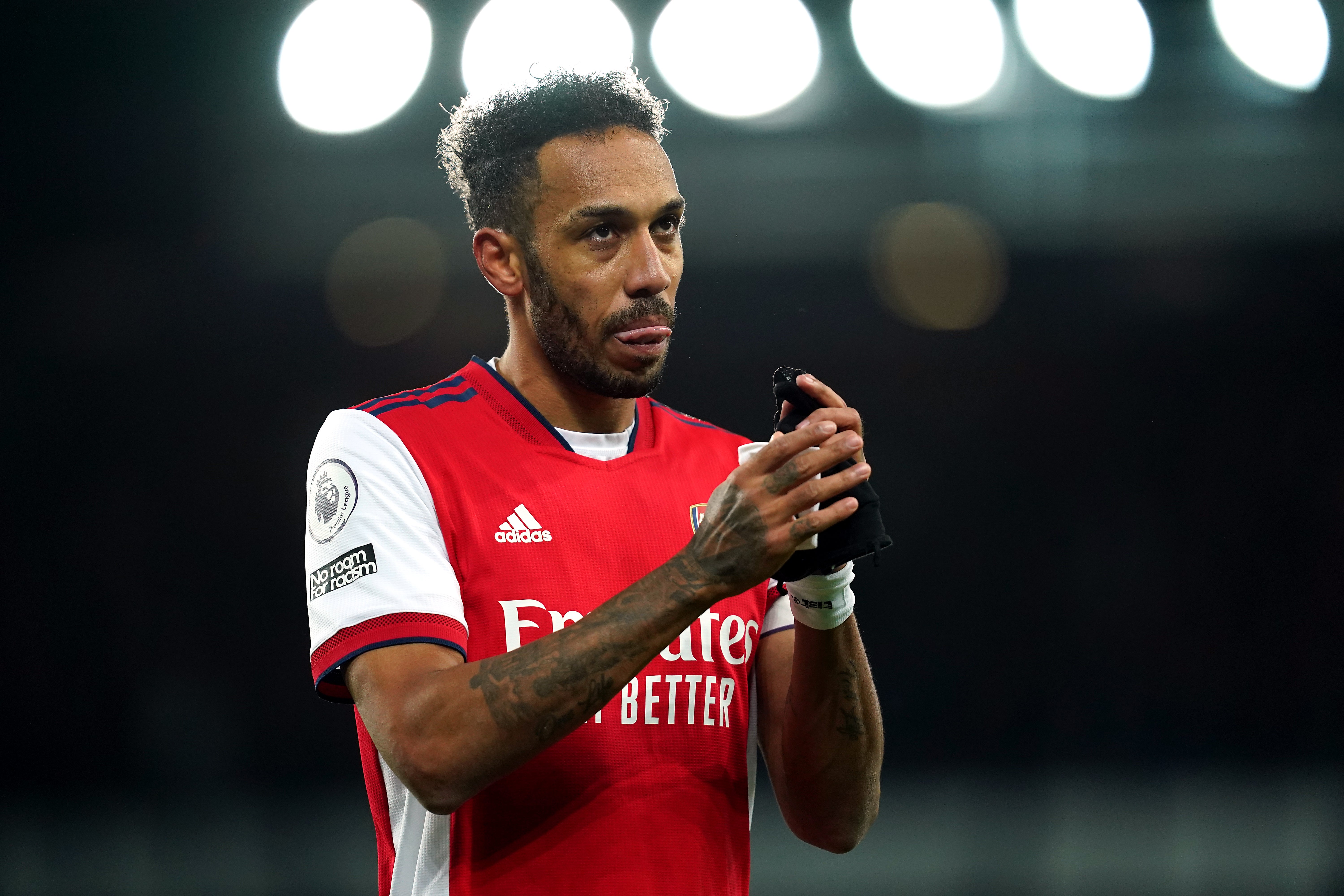 Pierre-Emerick Aubameyang has had health issues while away on international duty (Martin Rickett/PA)