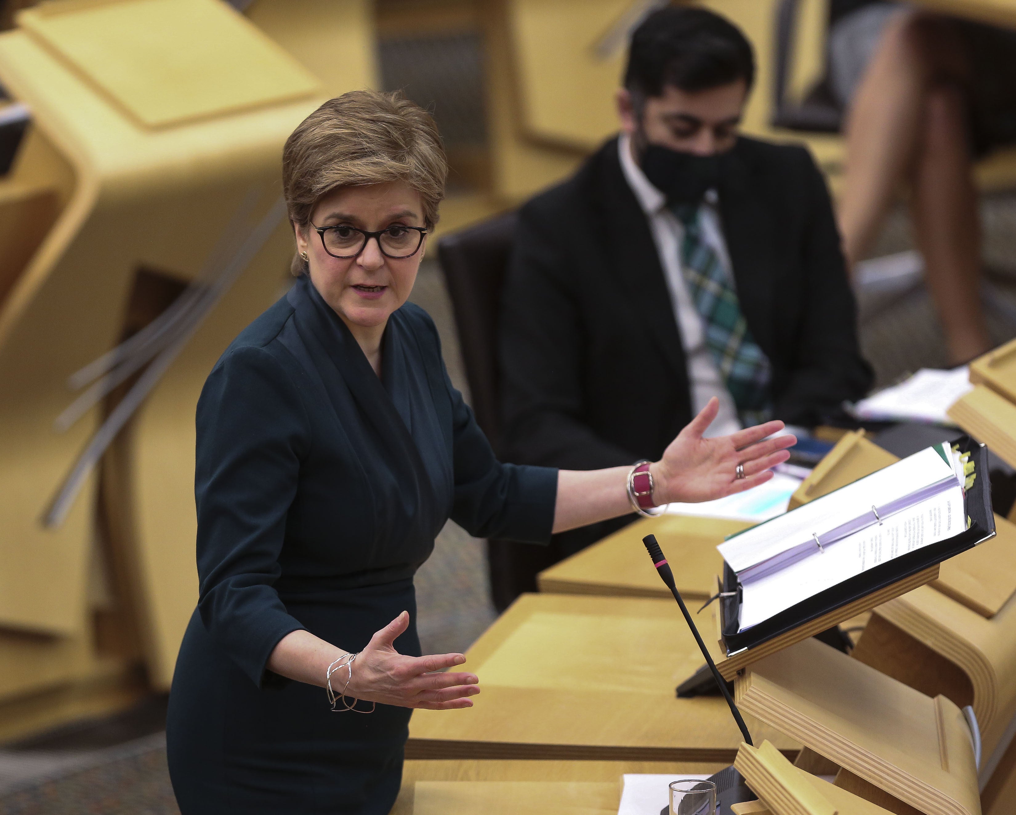 Scotland’s First Minister Nicola Sturgeon said the coronavirus situation is not as bad as she had feared before Christmas (Fraser Bremner/Daily Mail/PA)