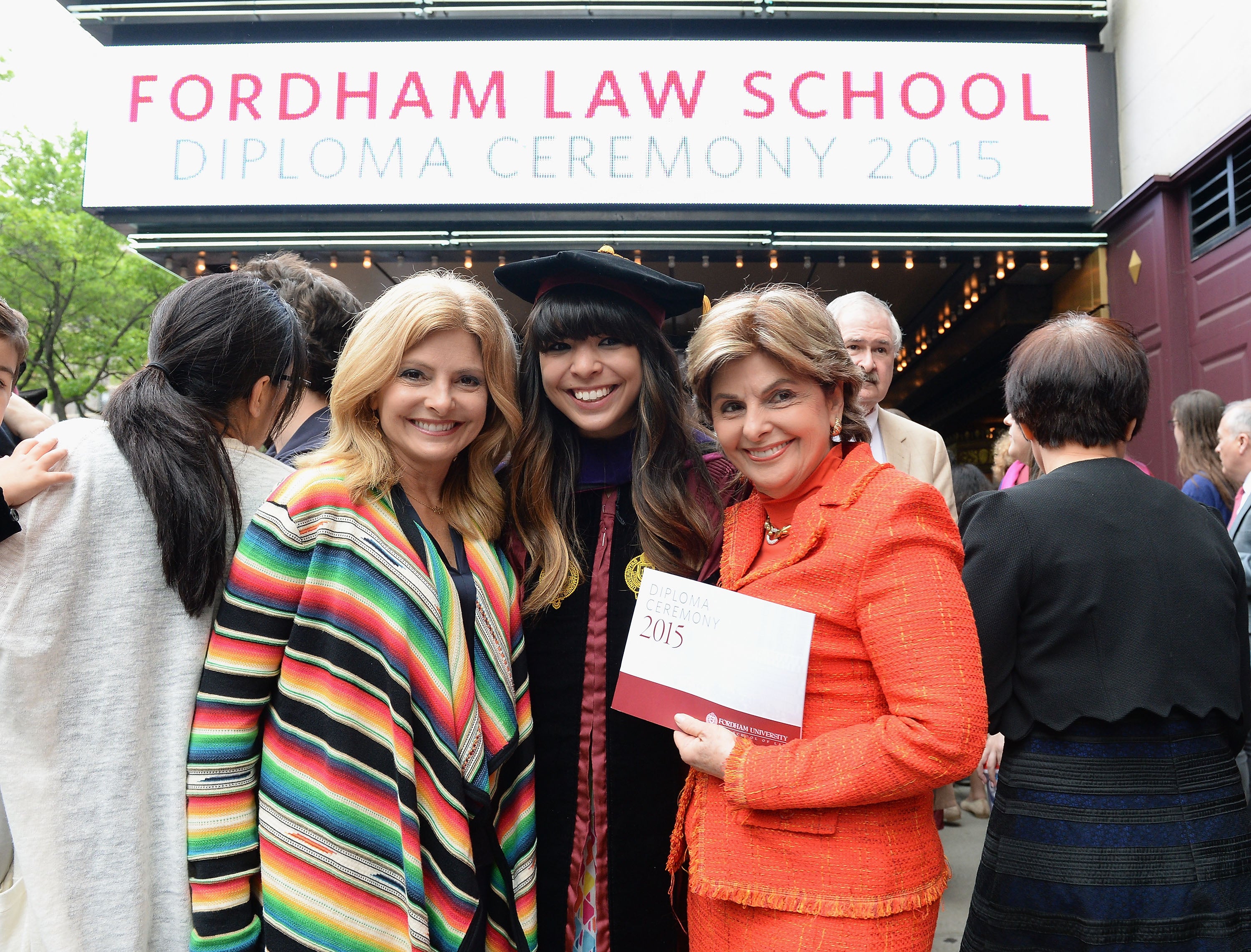 Lisa Bloom, her daughter Sarah Bloom, and her mother Gloria Allred at Sarah’s graduation from Fordham Law School in 2015