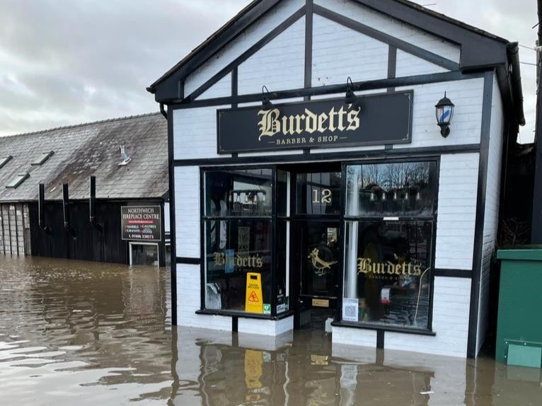 Burdett’s barber shop in Northwich