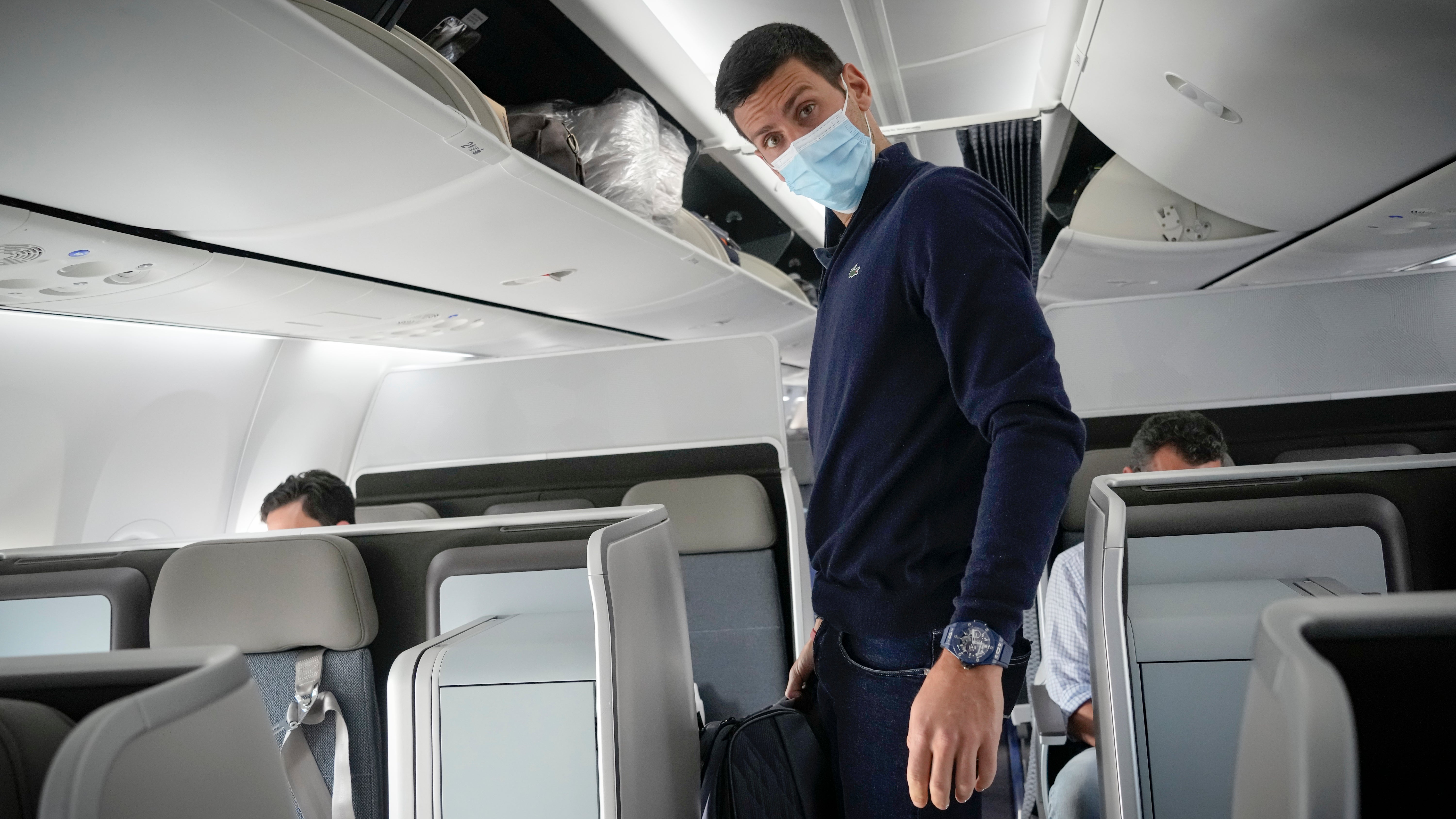 Novak Djokovic has returned to Serbia