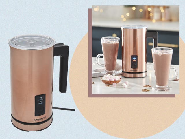 <p>The appliance allows you to froth hot and cold milk  </p>