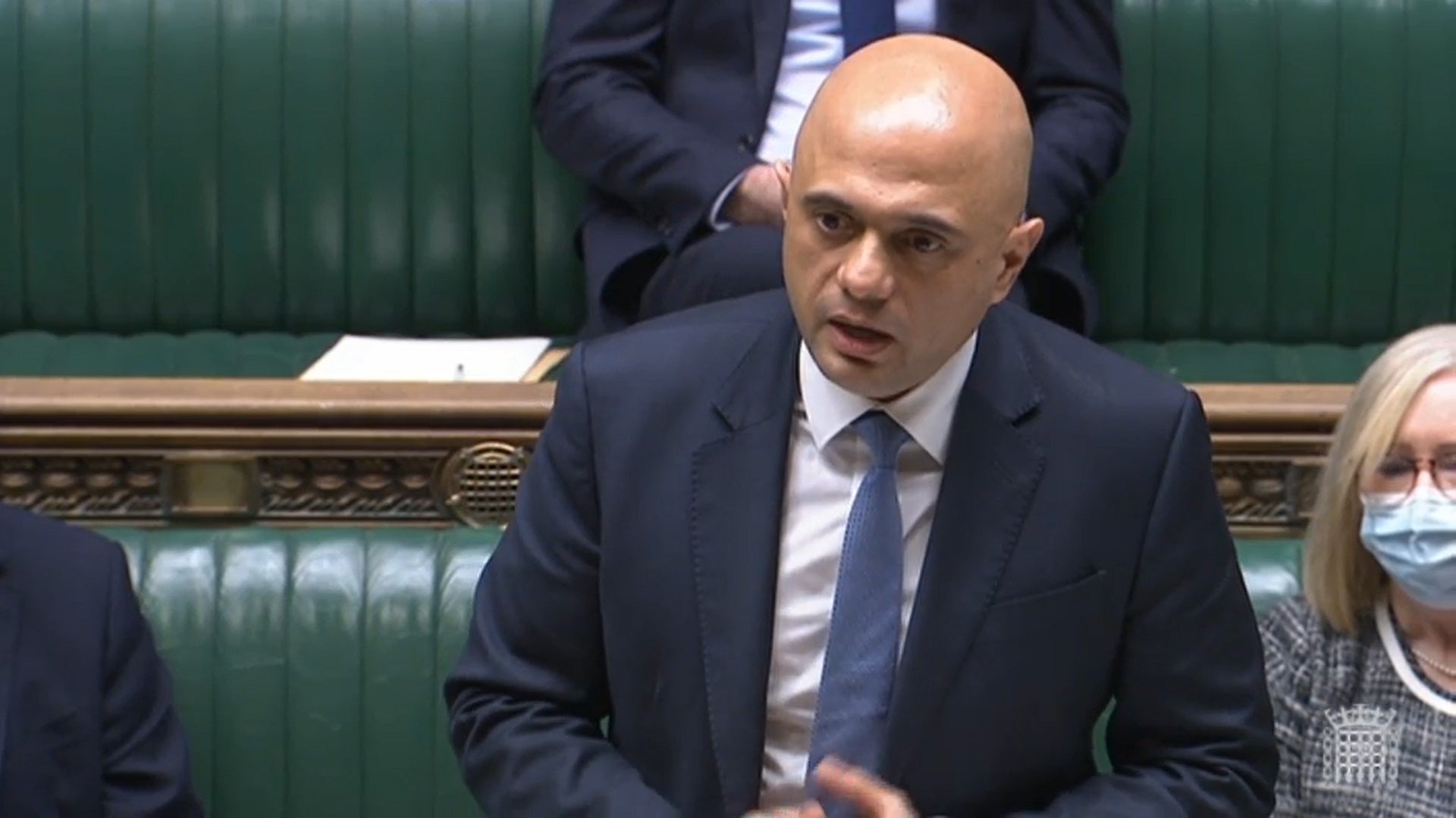 Health Secretary Sajid Javid said he is optimistic Plan B restrictions can be cut (PA)