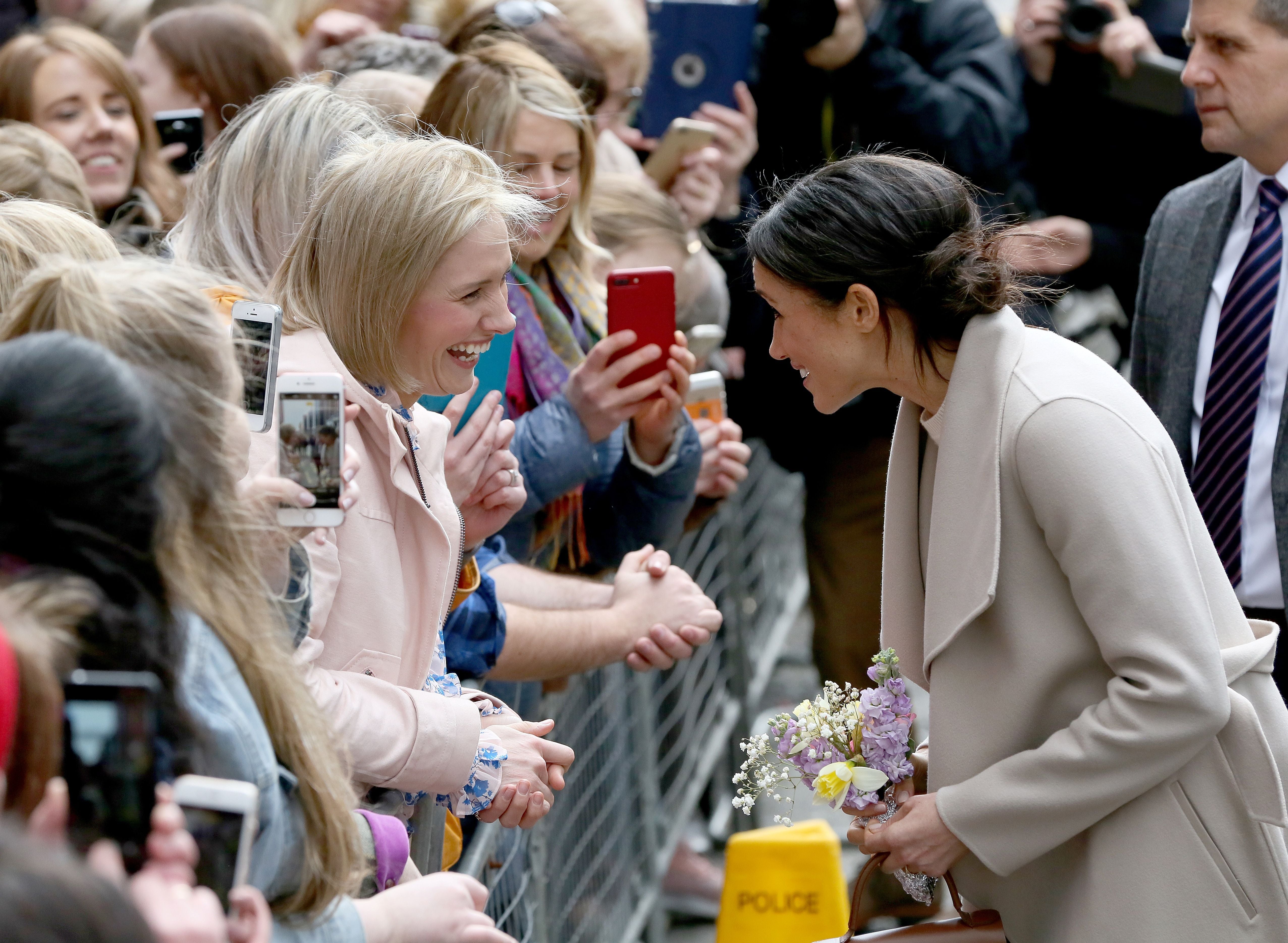 Royal fan says she panicked after Meghan asked if the flowers were from her garden