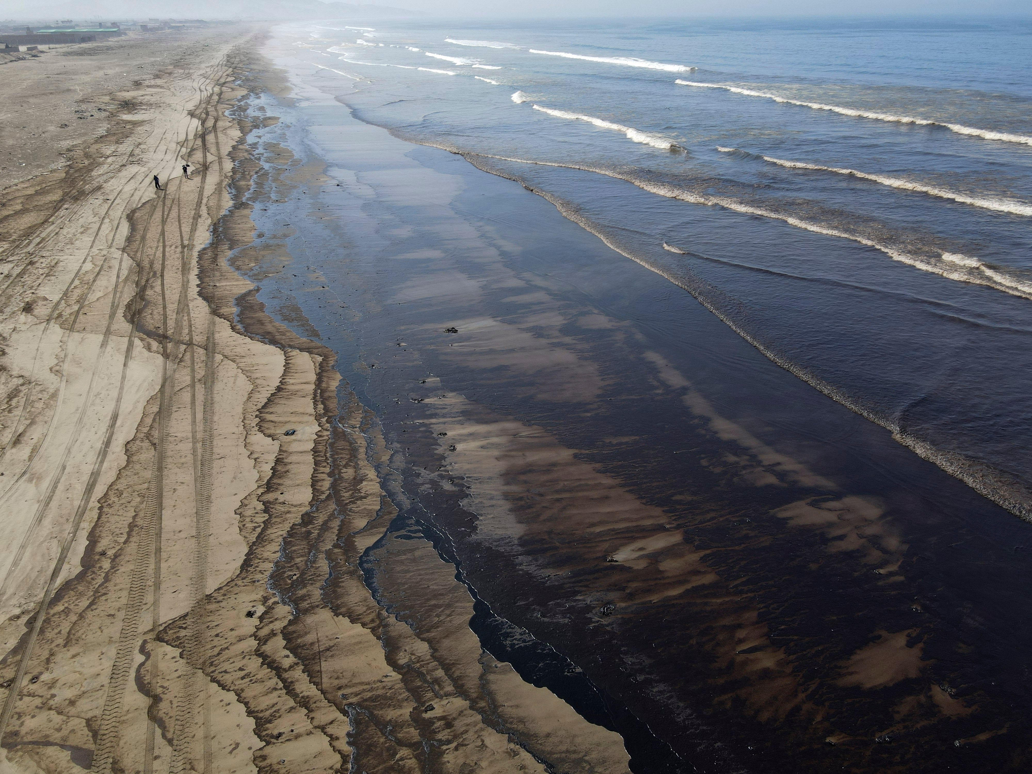 APTOPIX Peru Oil Spill Tonga