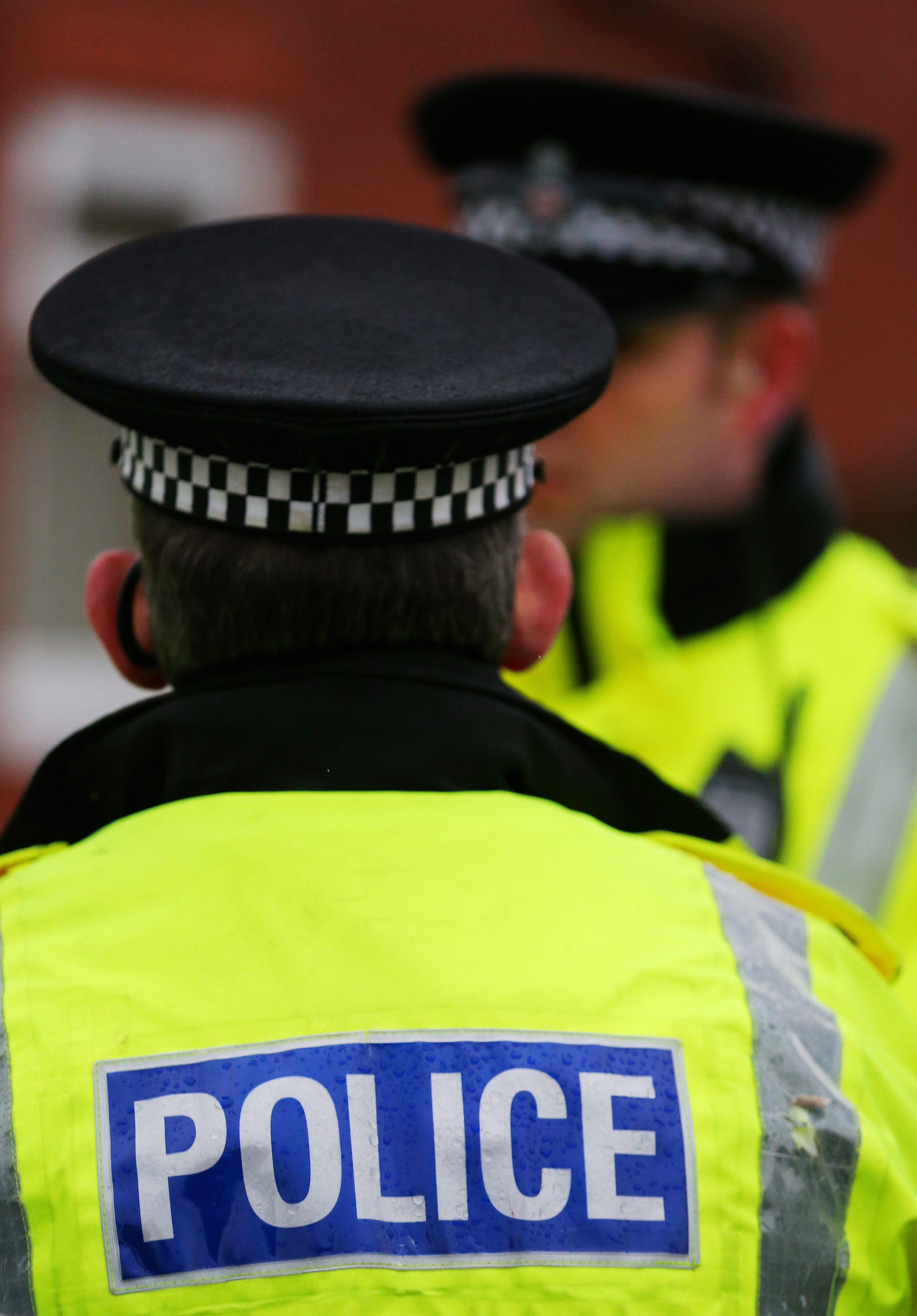 Lancashire Constabulary Officers on duty.