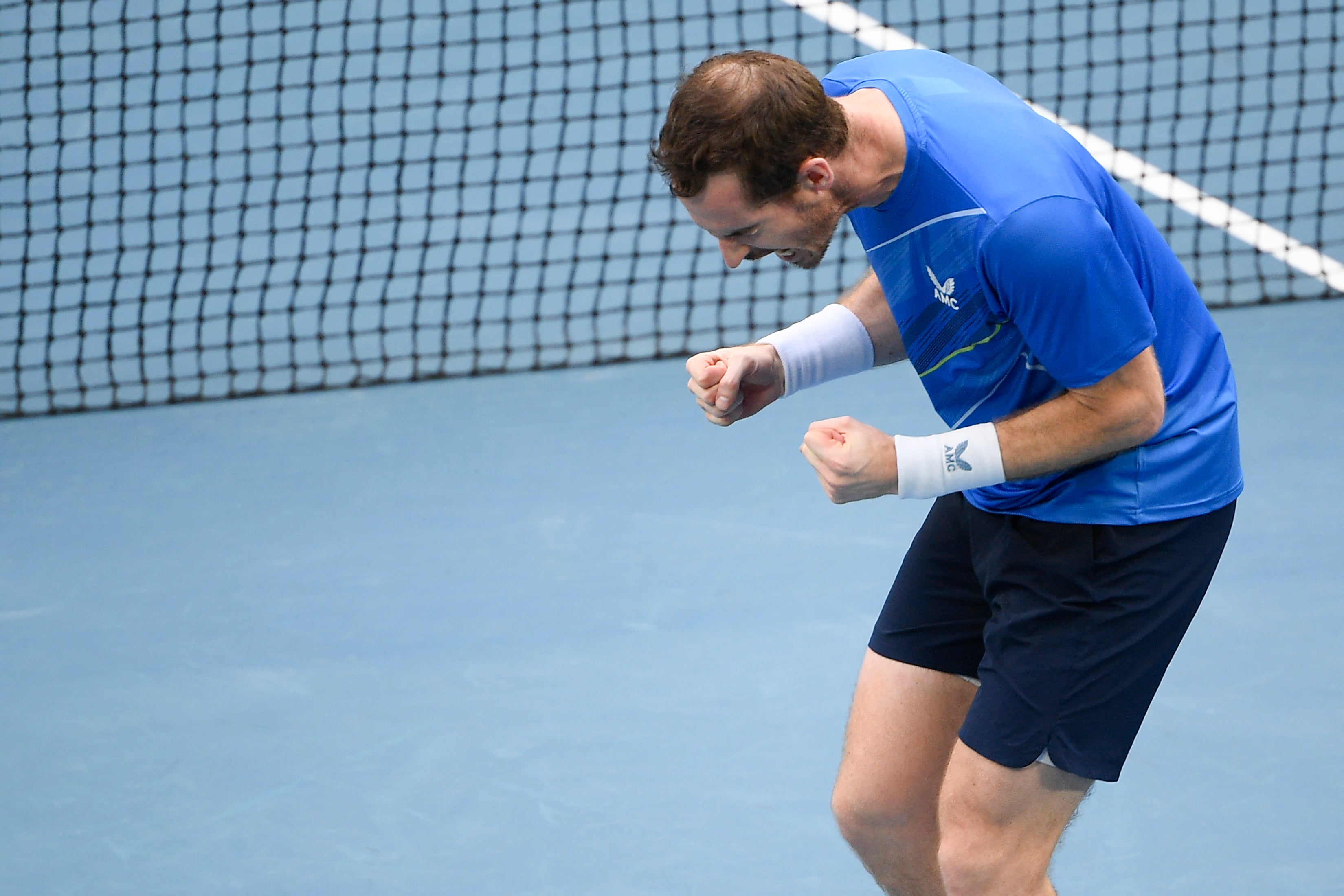 Andy Murray showed his fighting abilities again on Tuesday (Andy Brownbill/AP)