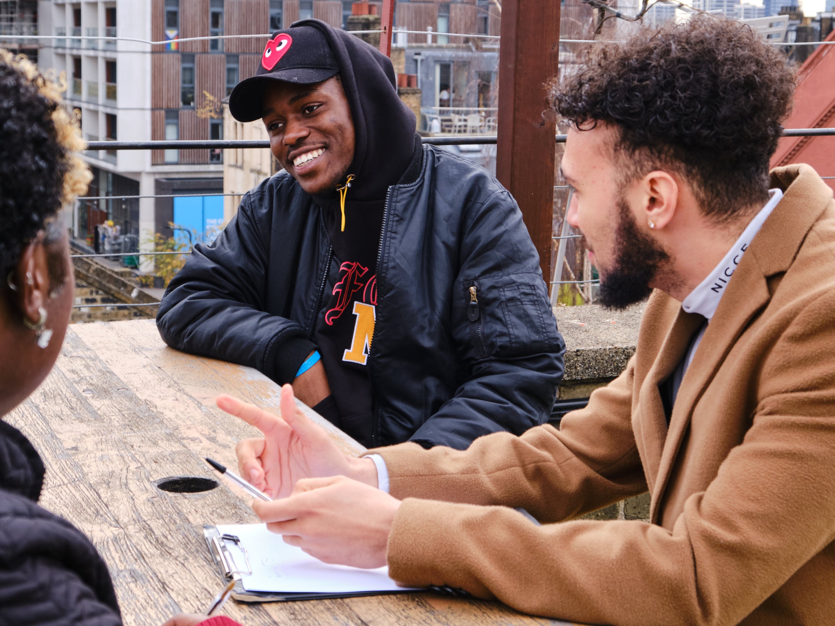 Young people in a violence awareness session held by St Giles Trust