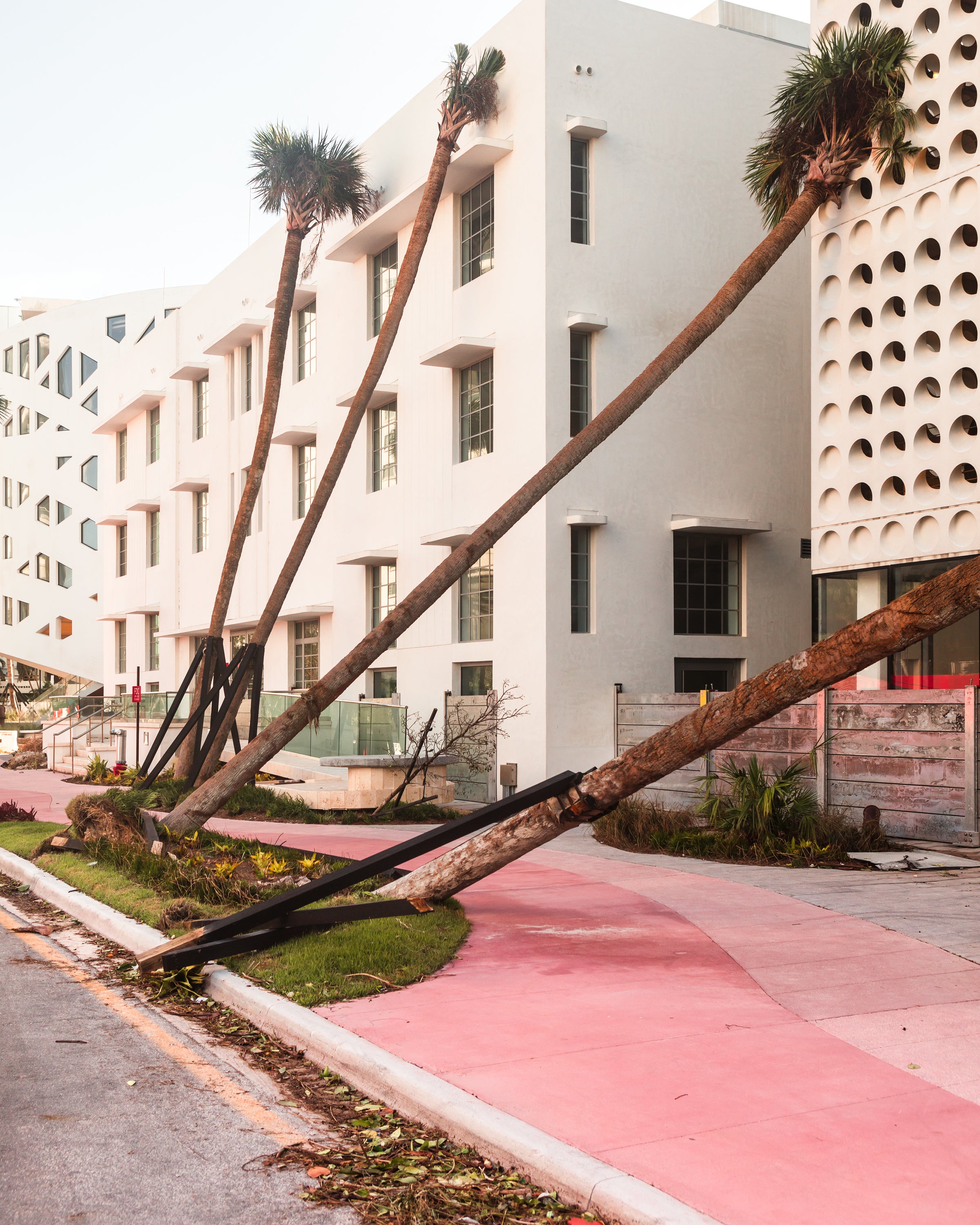 Pink Sidewalk, Florida, 2017. From the series Floodzone