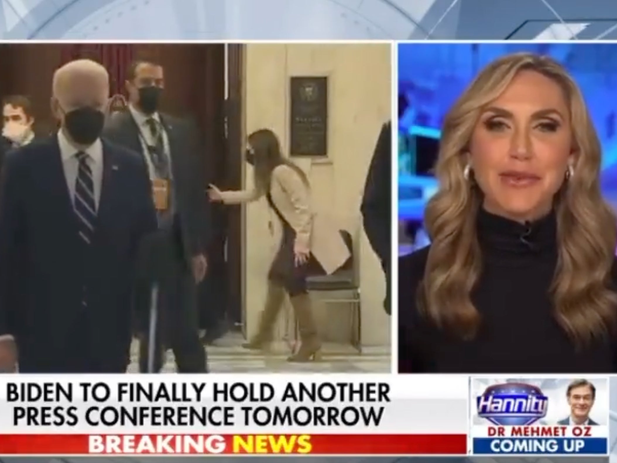 Lara Trump also attacked Joe Biden on Fox News on Tuesday