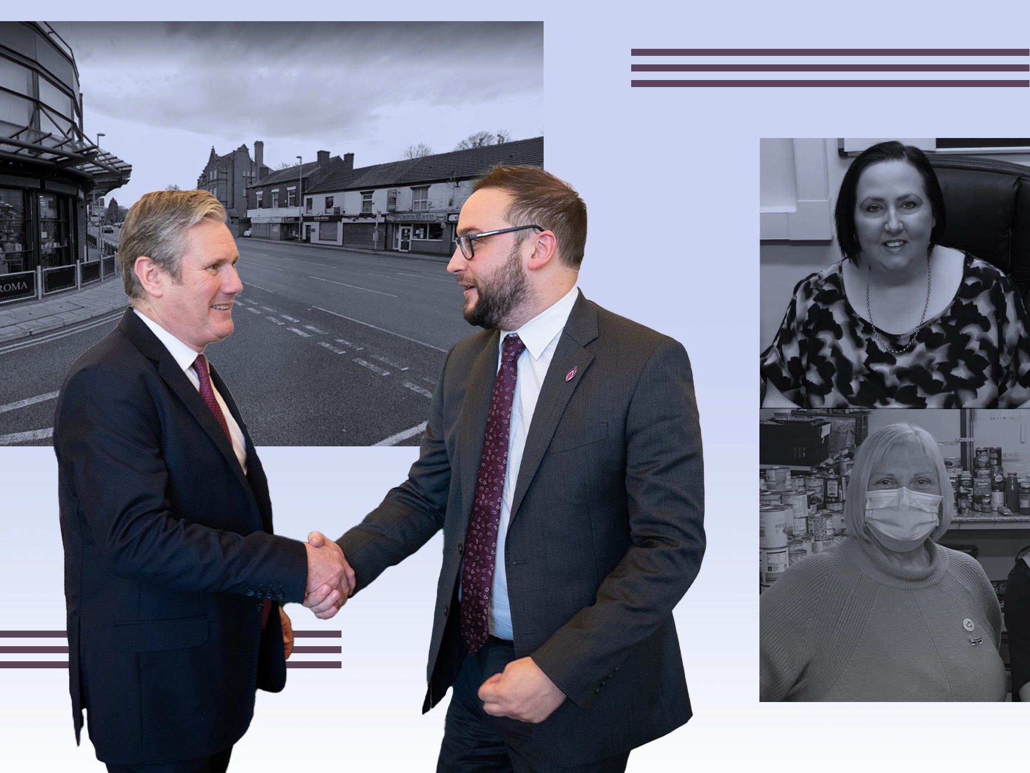 Labour leader Sir Keir Starmer with Bury South MP Christian Wakeford