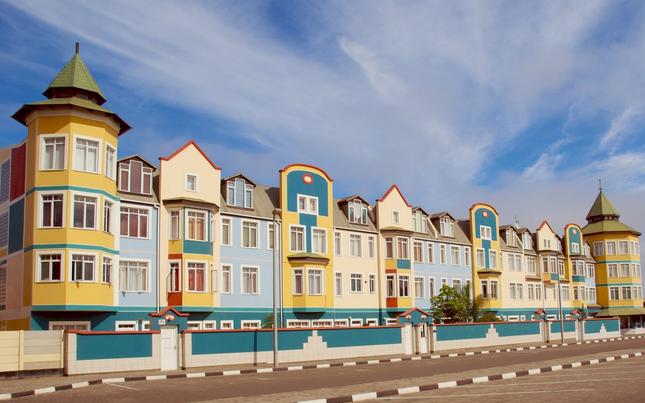 Colonial houses in Swakopmund, Namibia