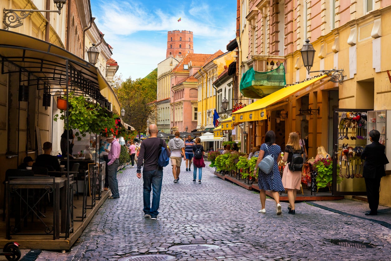 Pilies Street in Vilnius’s Old Town