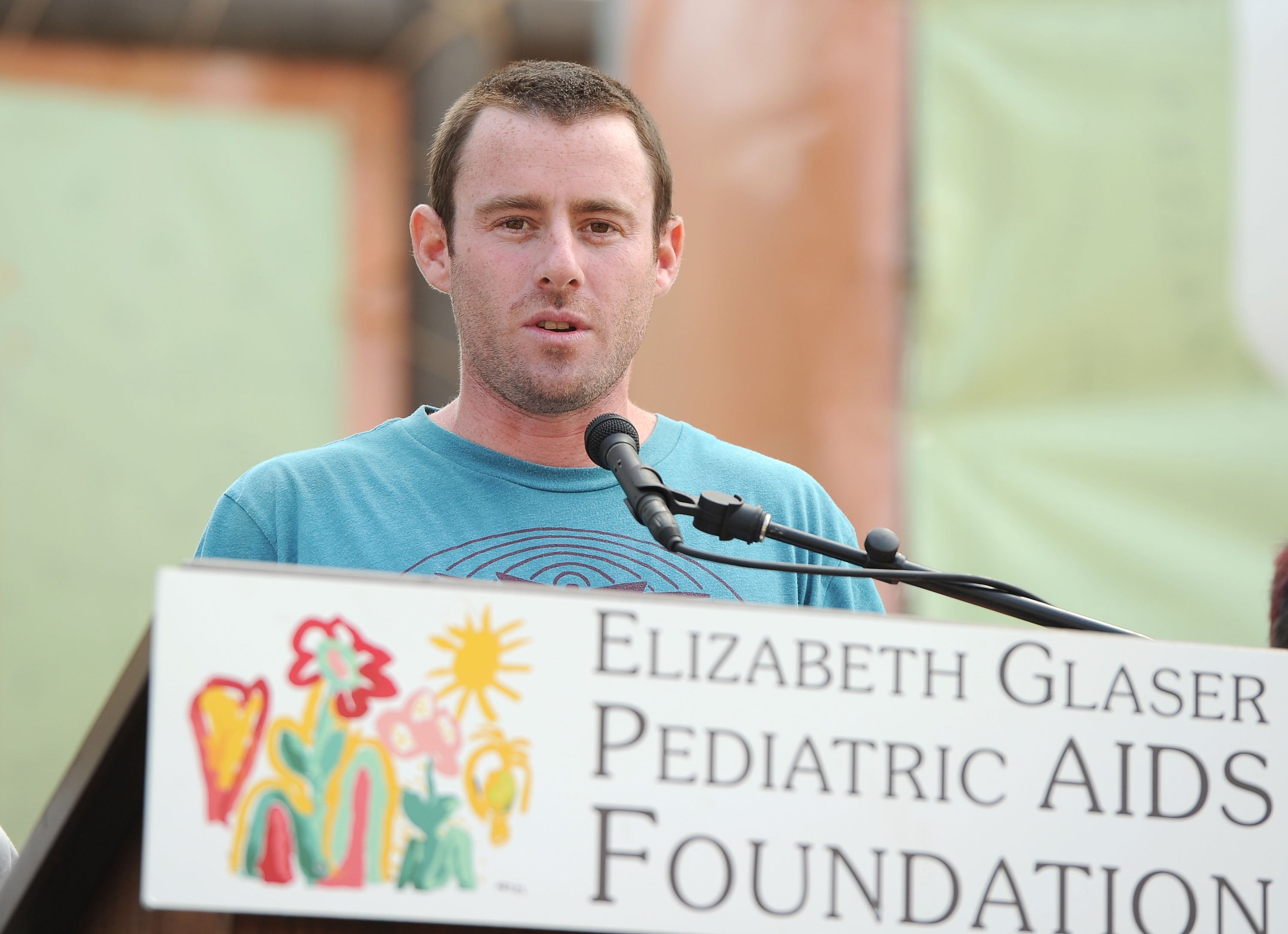 Jake Glaser speaks at an event for the Elizabeth Glaser Pediatric Aids Foundation on 12 June 2011 in Los Angeles