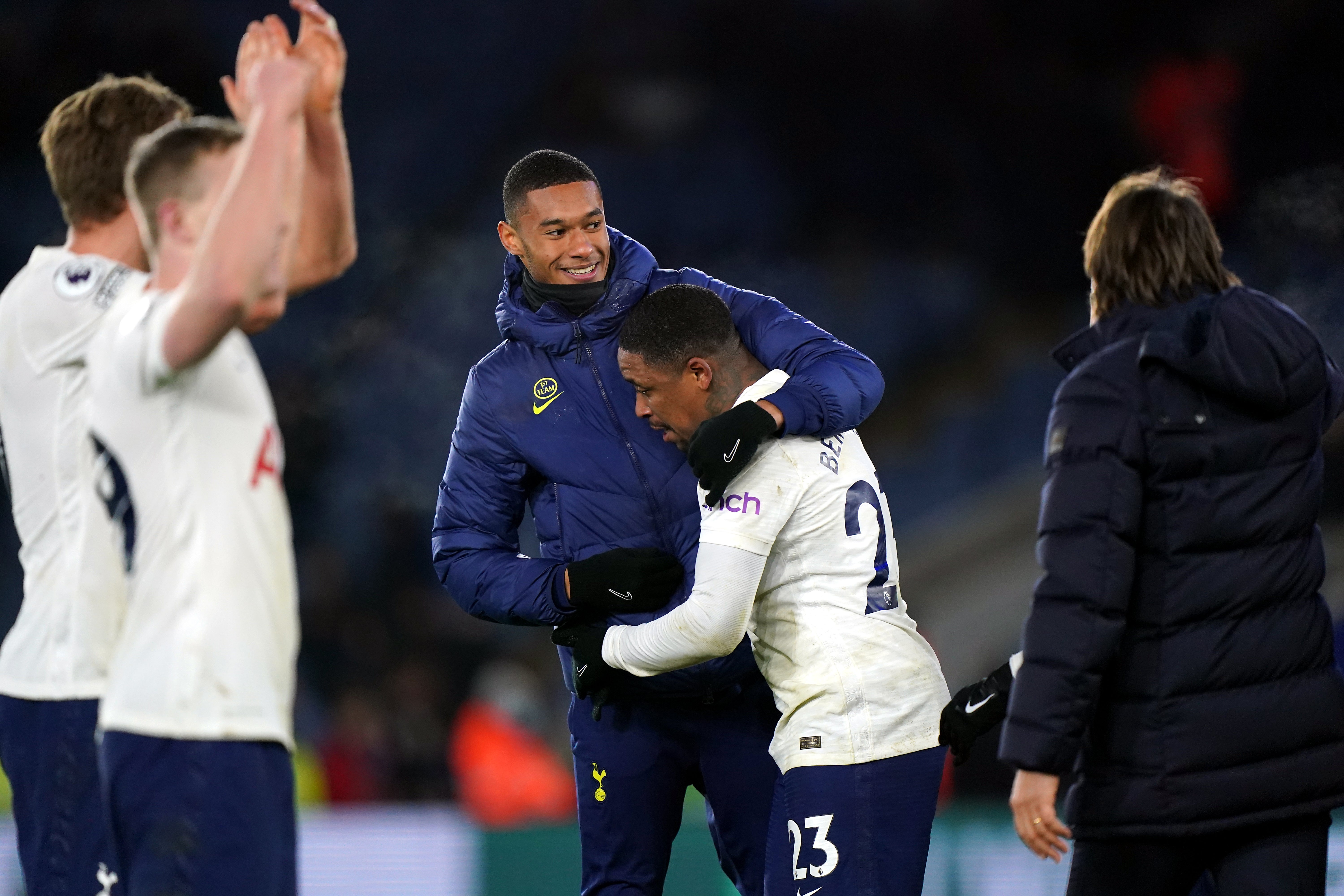 Steven Bergwijn stole the show at the death against Leicester (Tim Goode/PA)