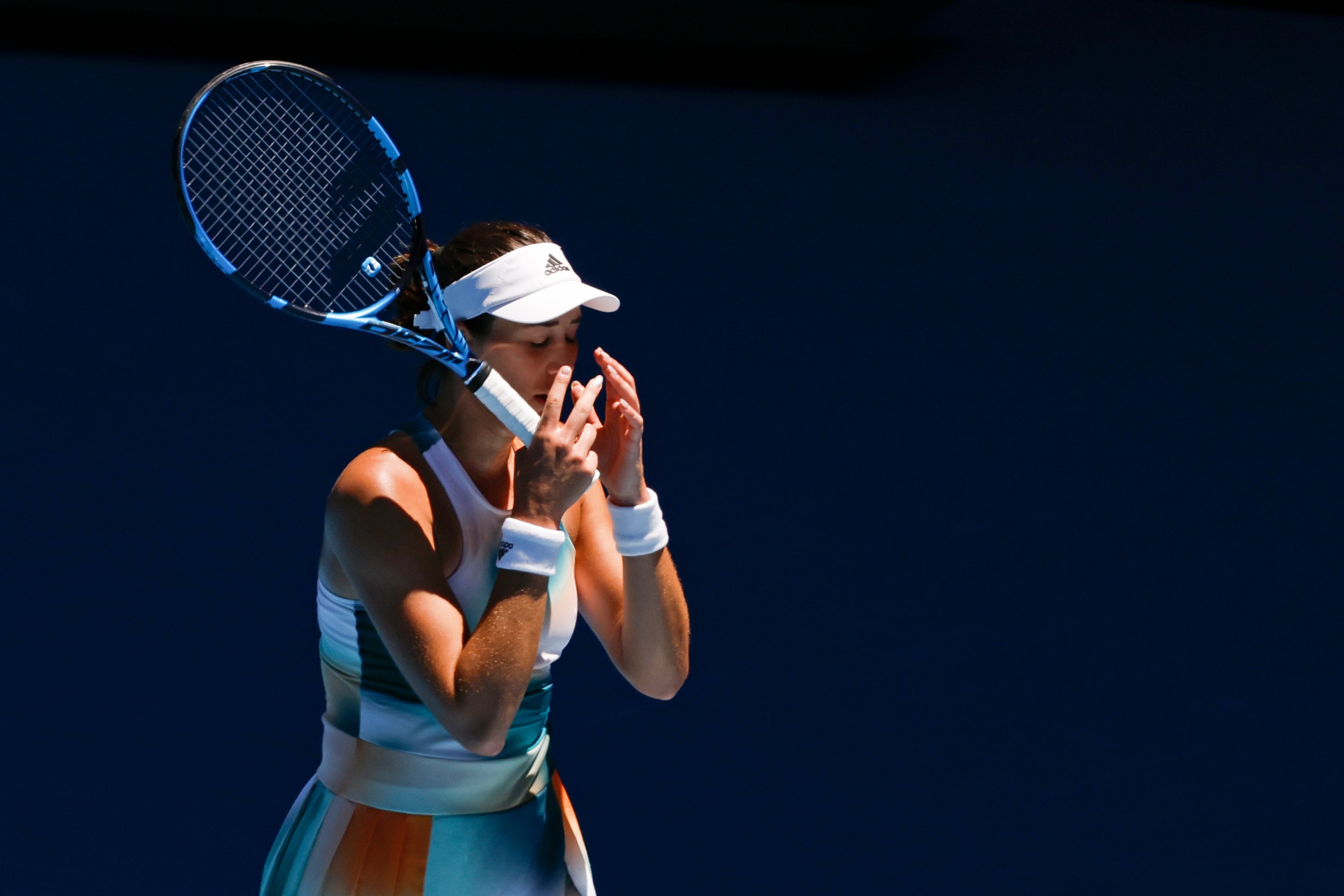 Garbine Muguruza was dumped out by Alize Cornet (Hamish Blair/AP)