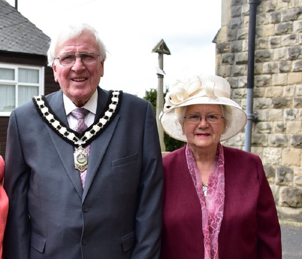 Former district councillor Ken Walker with his wife Freda Walker, who was murdered in an attack at their home in Station Road, Langwith Junction, Shirebrook, near Bolsover (Bolsover District Council/PA)