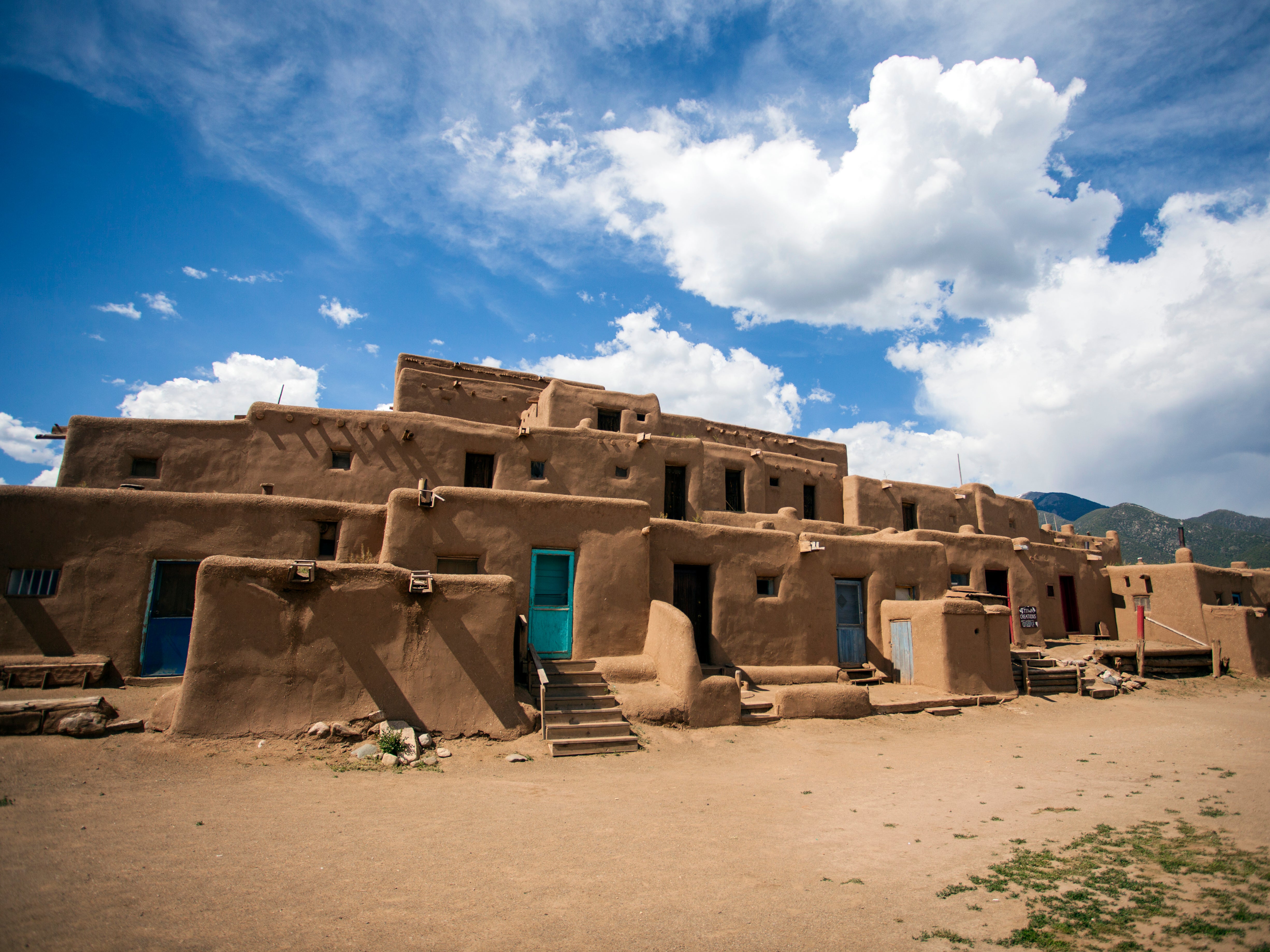 Traditional Pueblo adobe architecture