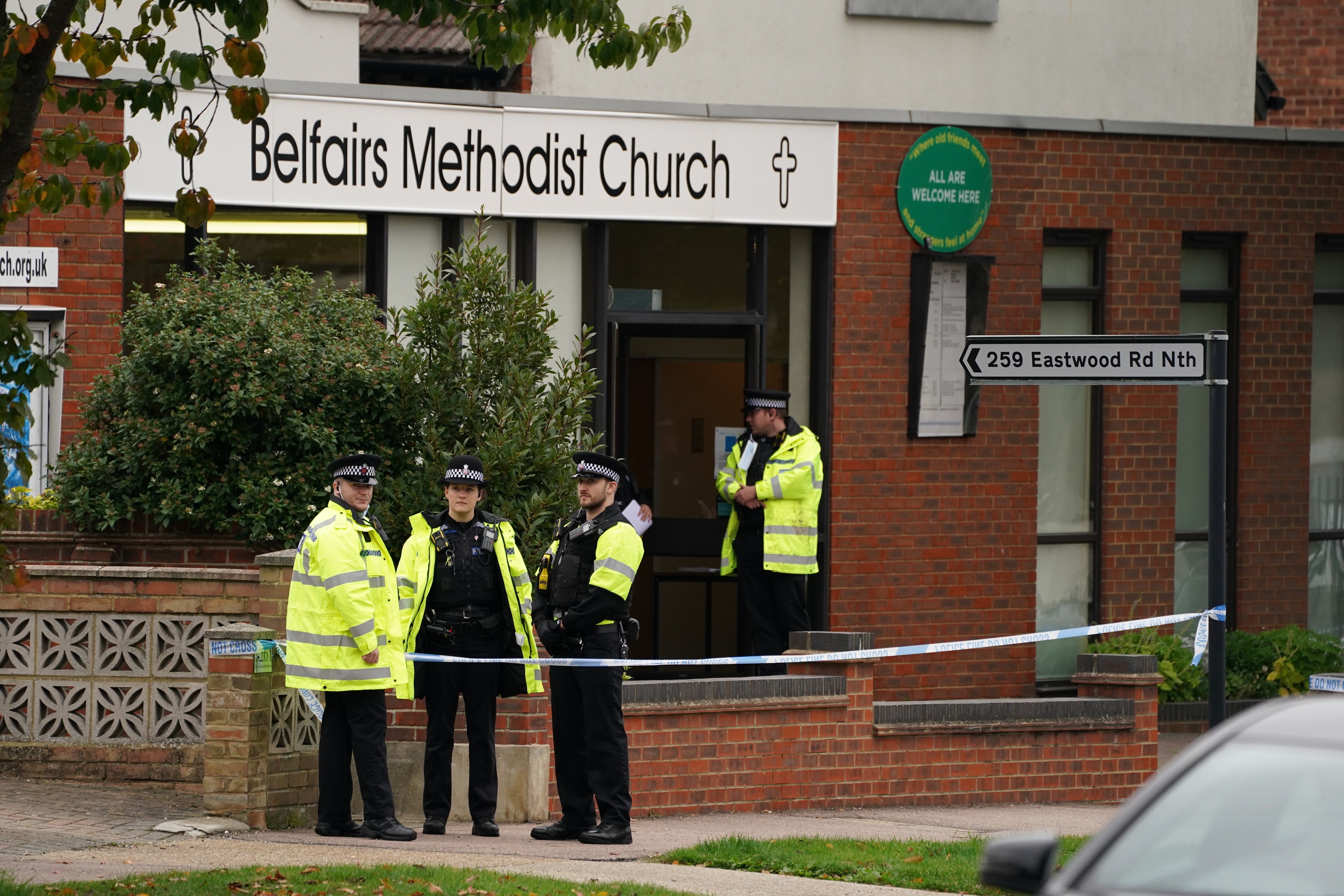 David Amess MP was fatally stabbed during a constituency surgery in Leigh-on-Sea in Essex (Dominic Lipinski/PA)