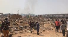 At least 17 dead after huge road explosion in western Ghana 