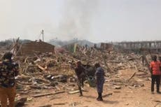 At least 17 dead after huge road explosion in western Ghana