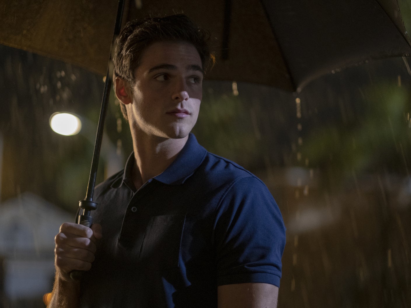 Jacob Elordi has Nate Jacobs in a still from‘Euphoria’