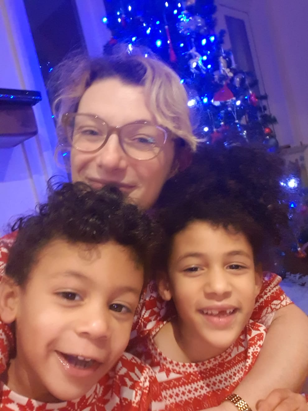 Cristina and her children had to spend Christmas without her husband Christian