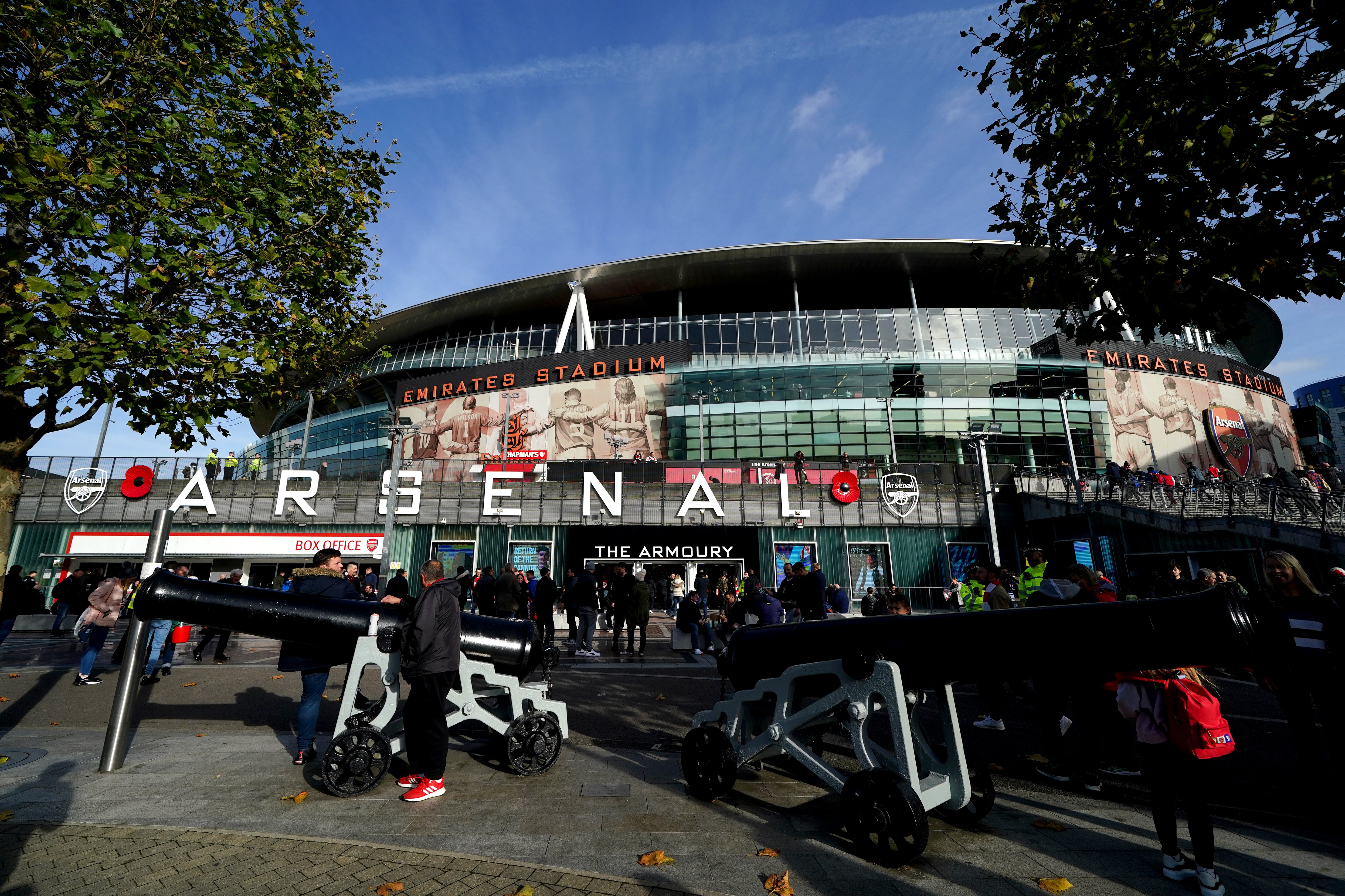 Supporters have encroached on the pitch in the past two of Arsenal’s home matches (John Walton/PA)