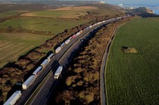 ‘Brexit to blame’: Huge lorry queues at Dover as port bosses call for talks on EU checks