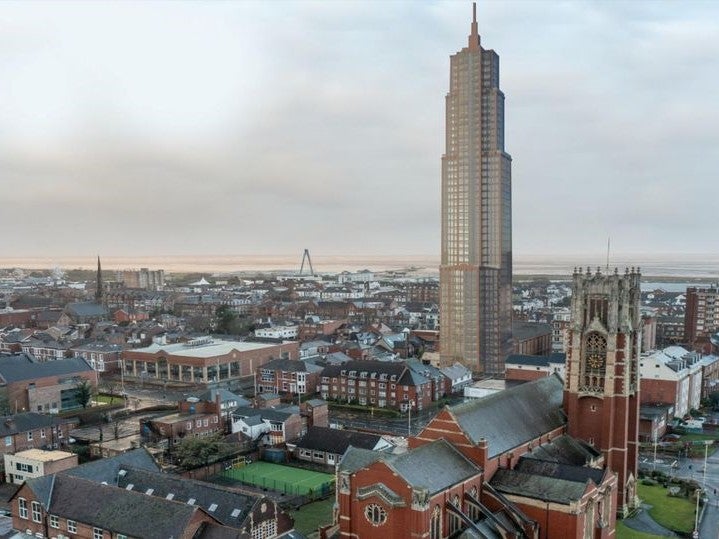 The proposed Tower of Hope, Southport