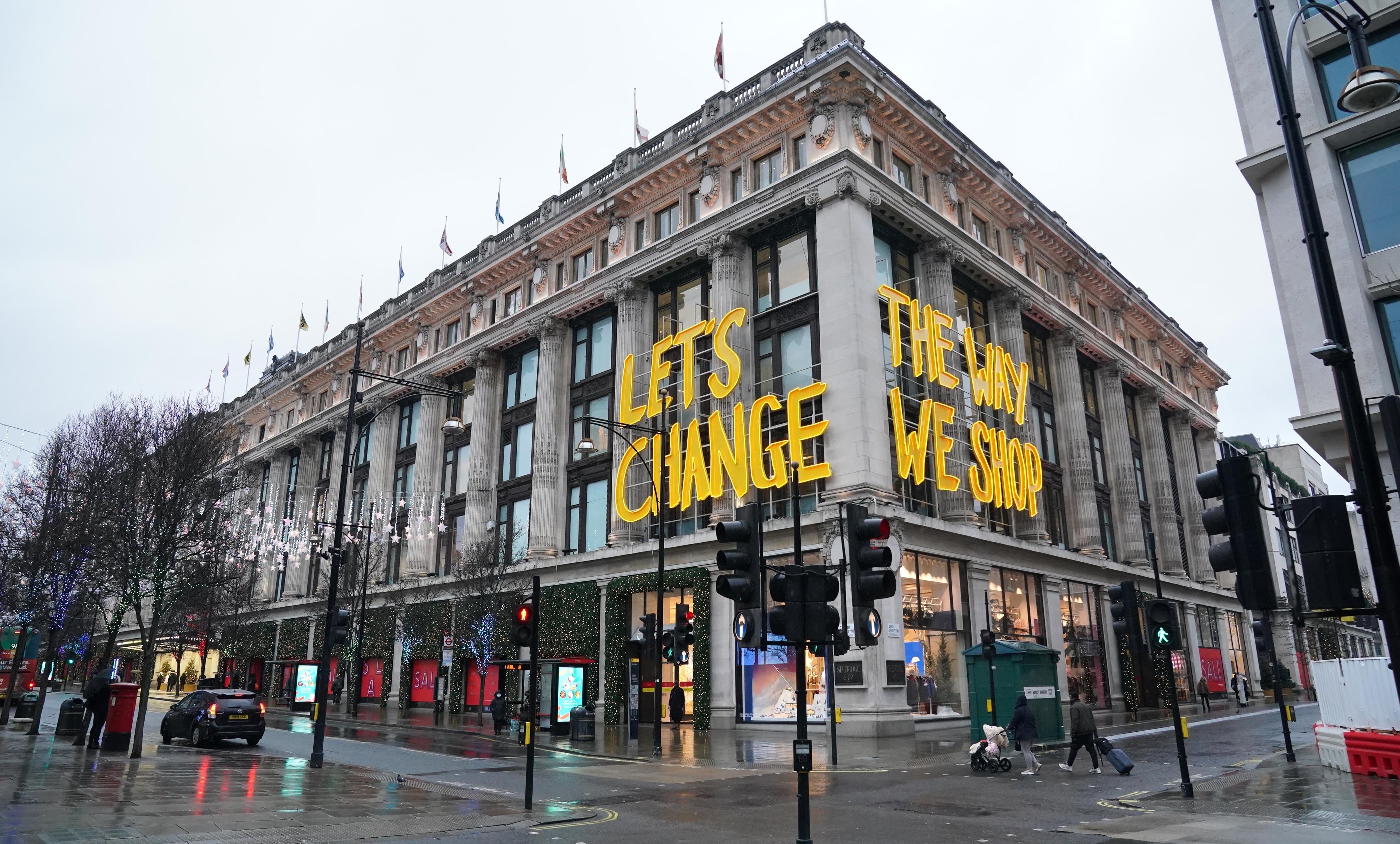 The fight broke out in Selfridges (Jonathan Brady/PA)