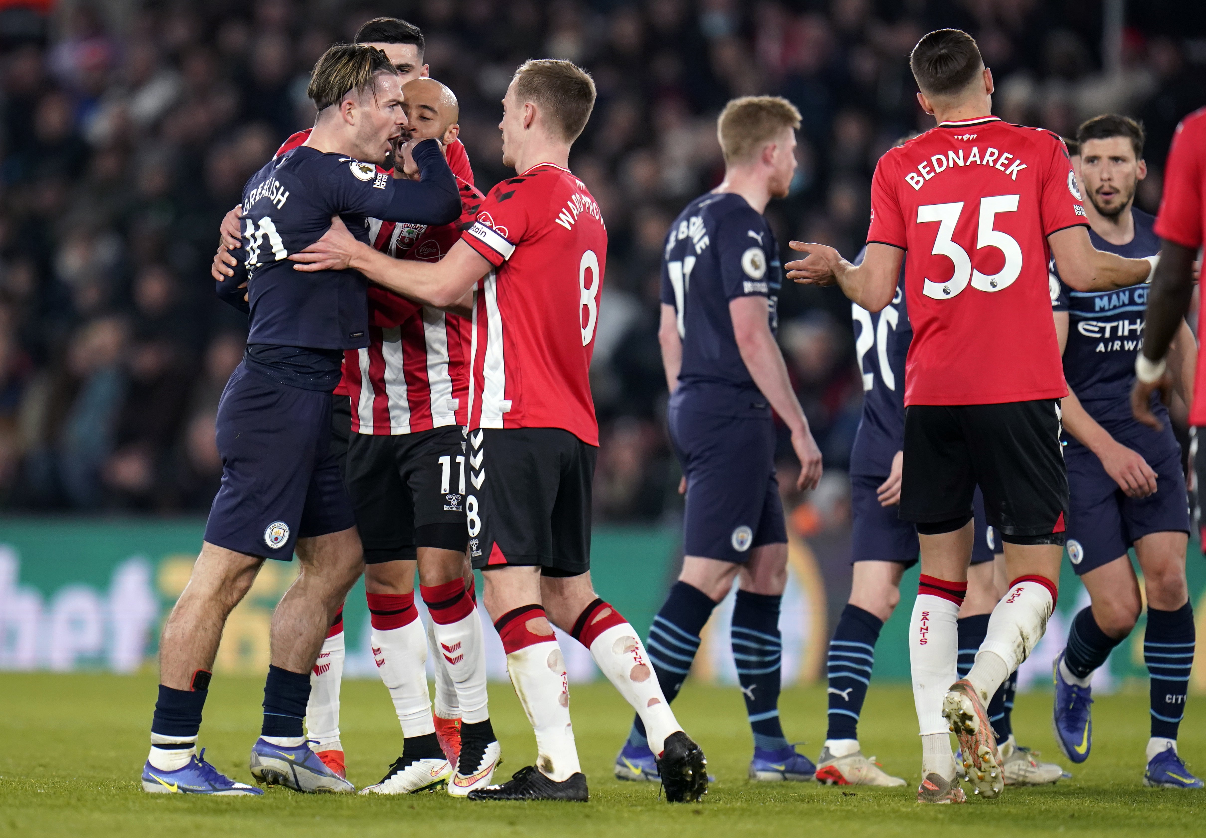 Manchester City had a frustrating day (Andrew Matthews/PA)