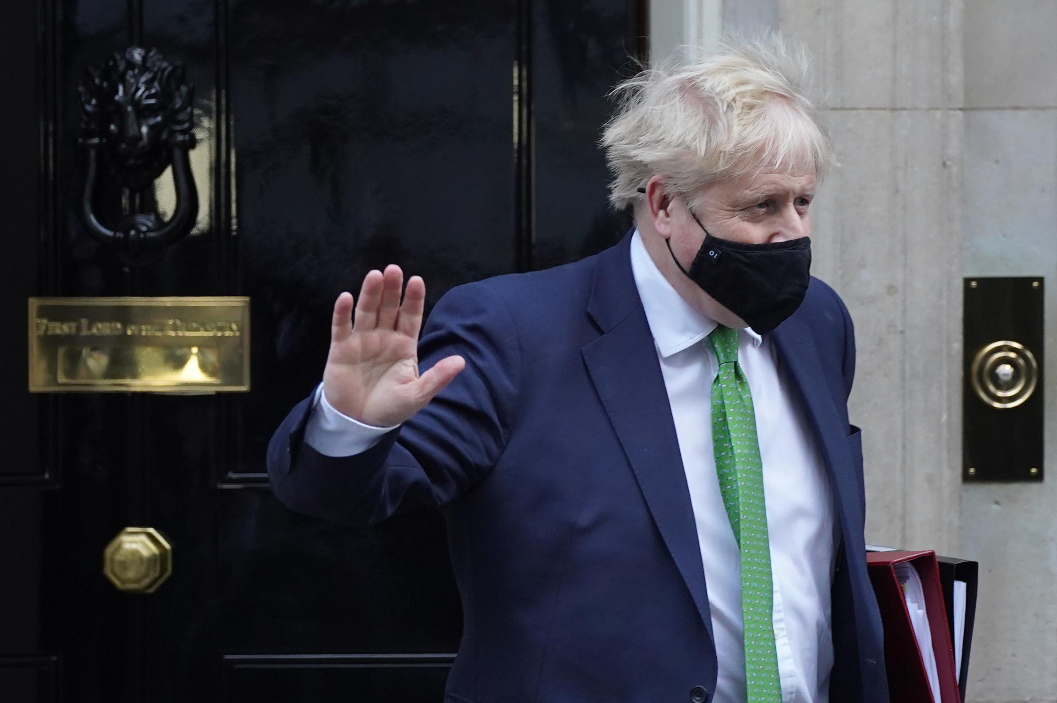 Boris Johnson leaving 10 Downing Street (Stefan Rousseau/PA)