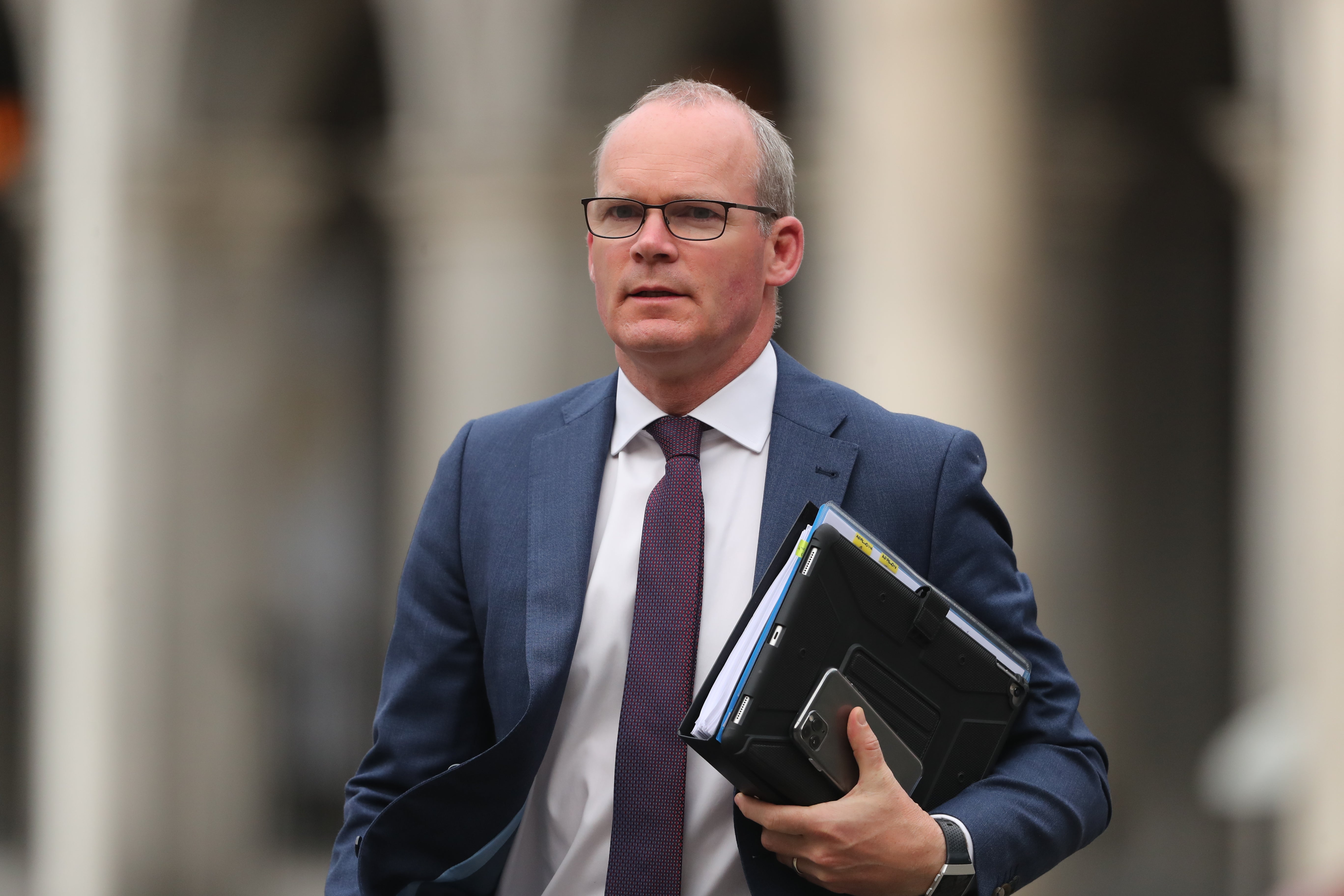 Ireland’s foreign affairs minister Simon Coveney has said that plans by Russian to hold navy military exercises off the coast of Ireland is “not welcome”.