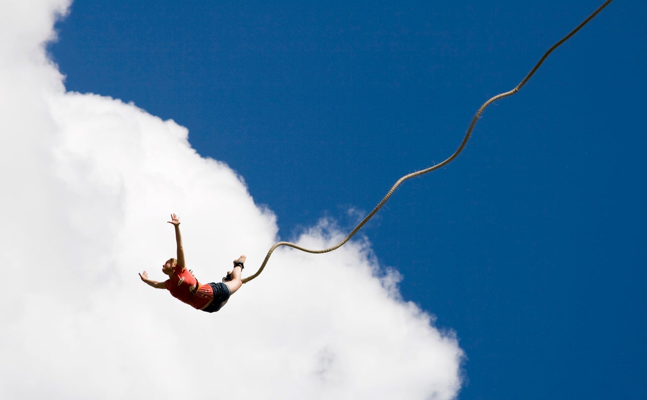 Bungee jumping: just as thrilling in Yorkshire