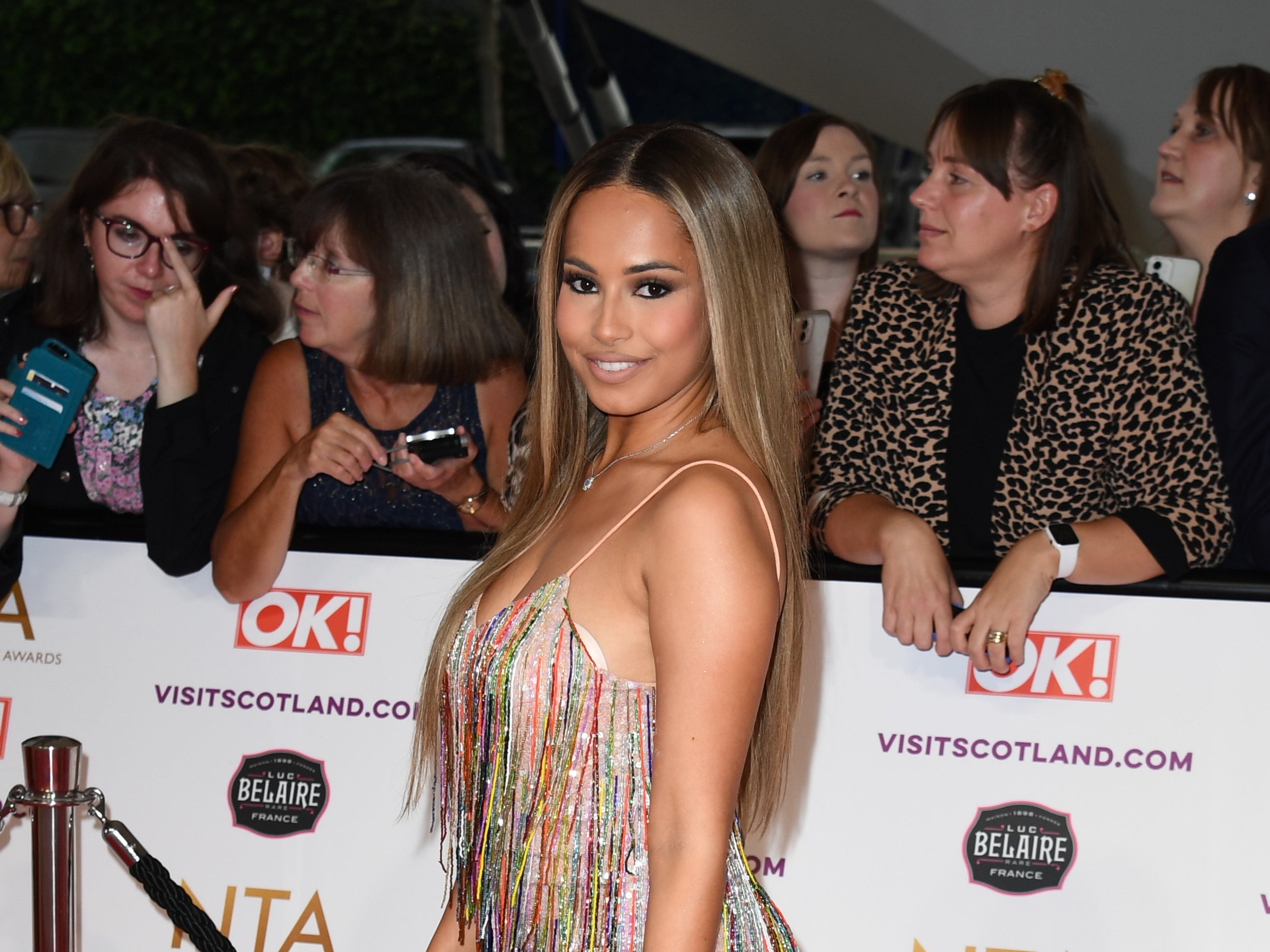 Amber Gill at the National Television Awards 2021