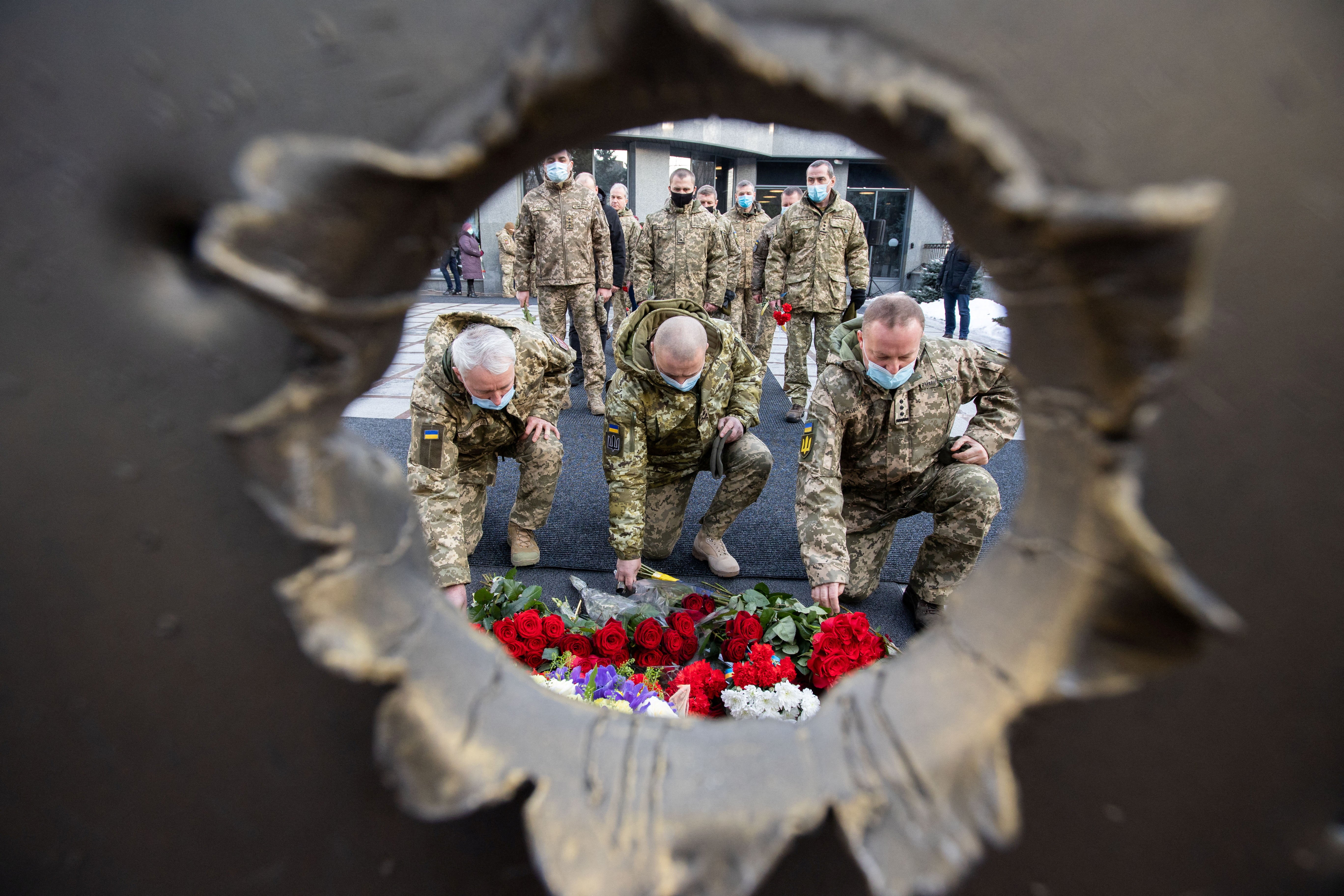 A ceremony in tribute to fallen defenders of Ukraine