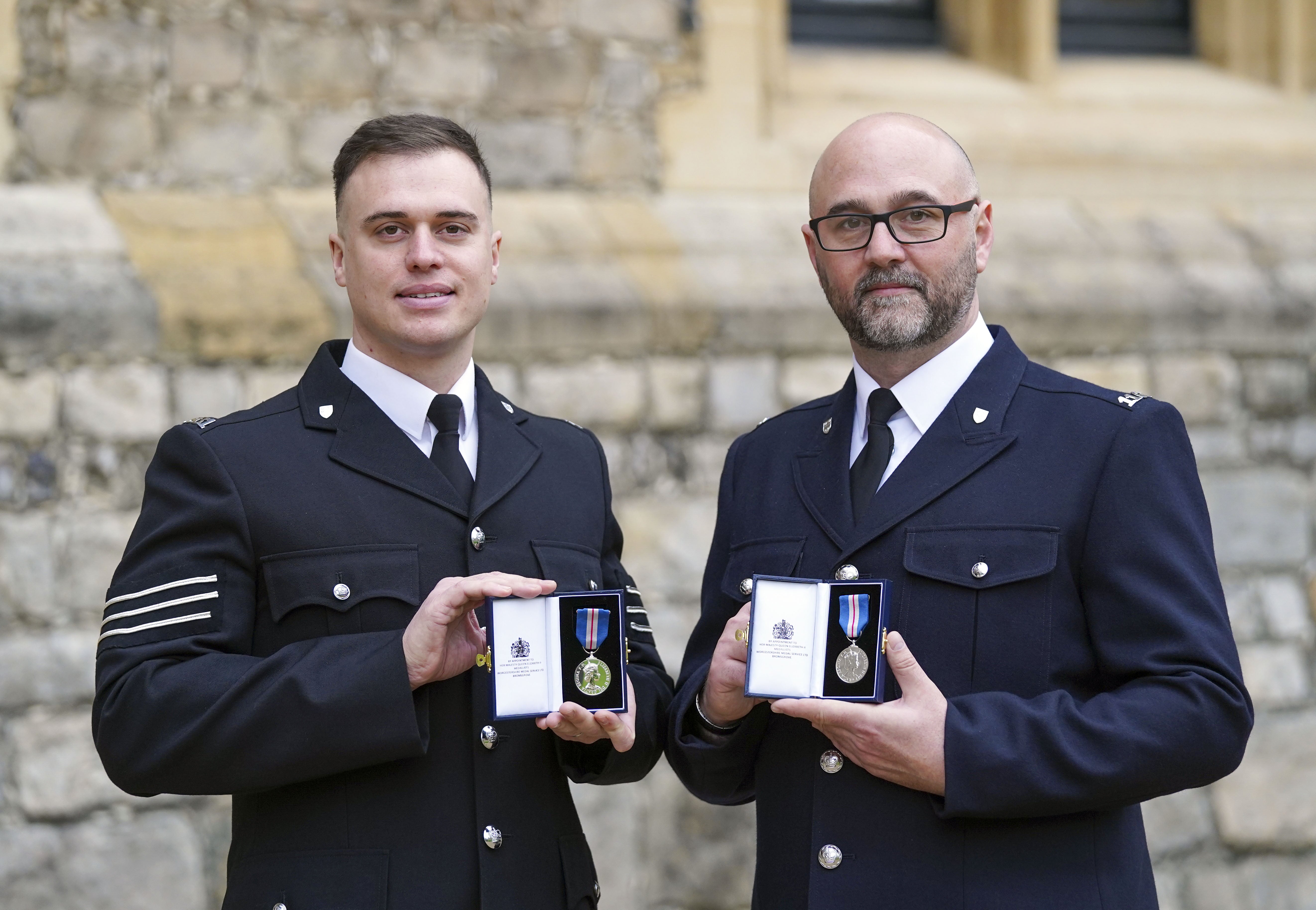 Sergeant Michael Hooper and Pc Stephen Quartermain (Steve Parsons/PA)