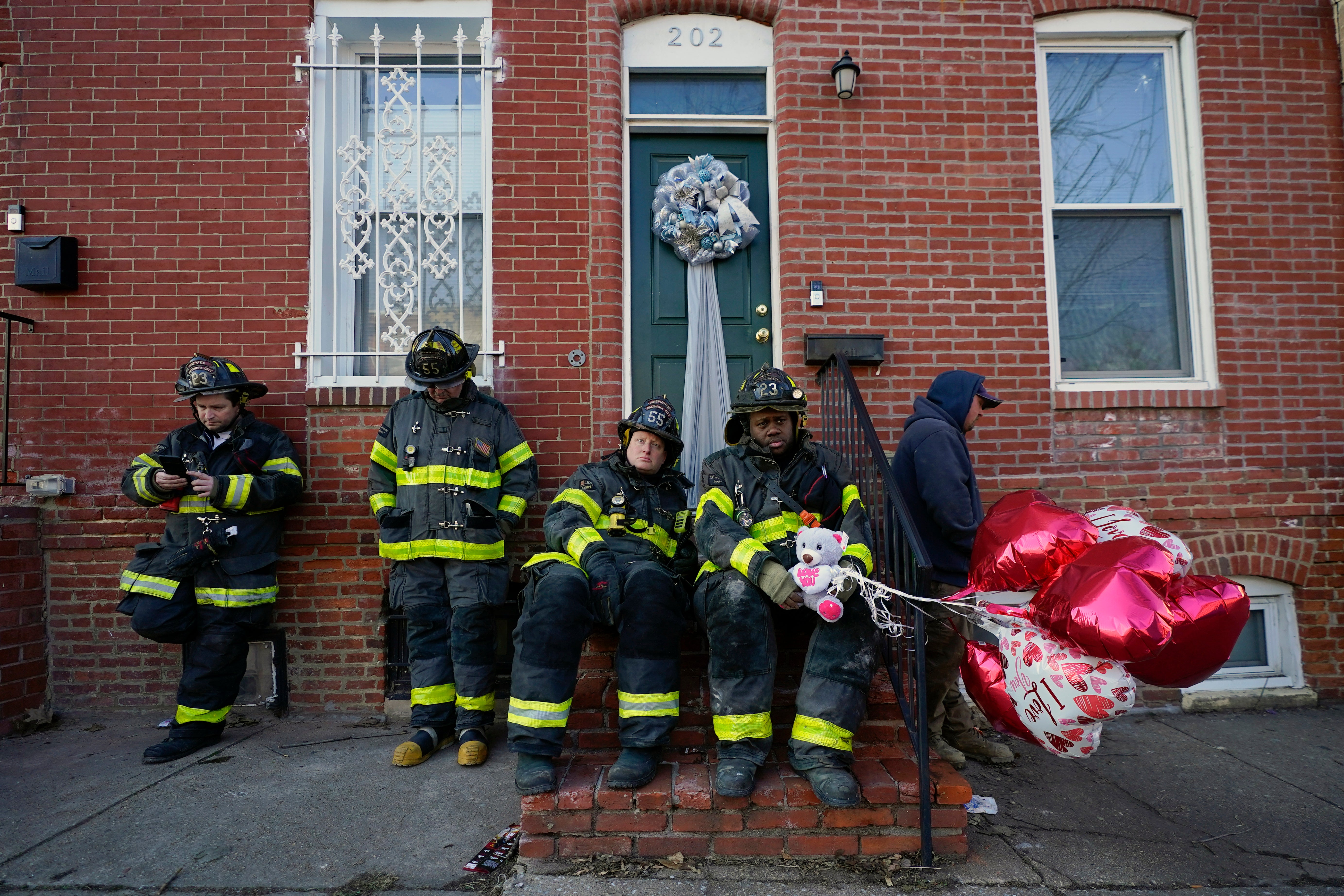 APTOPIX Vacant Home Fire