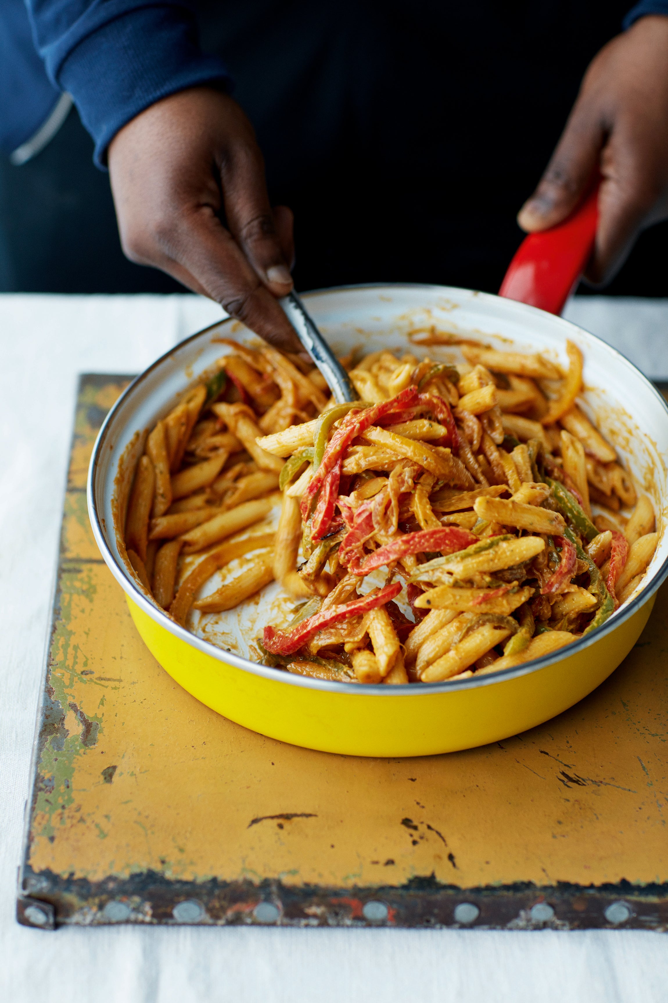 Rasta pumpkin pasta