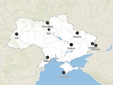 Ukraine-Russia map: Where is the invasion taking place and what is the situation along the border?