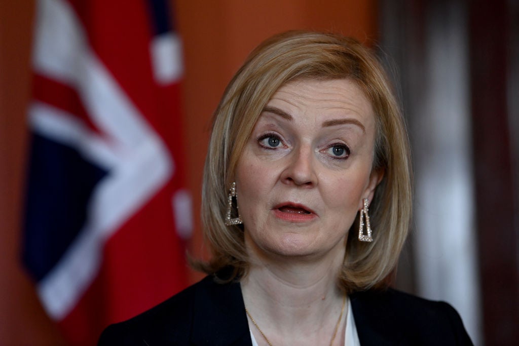 Foreign secretary Liz Truss