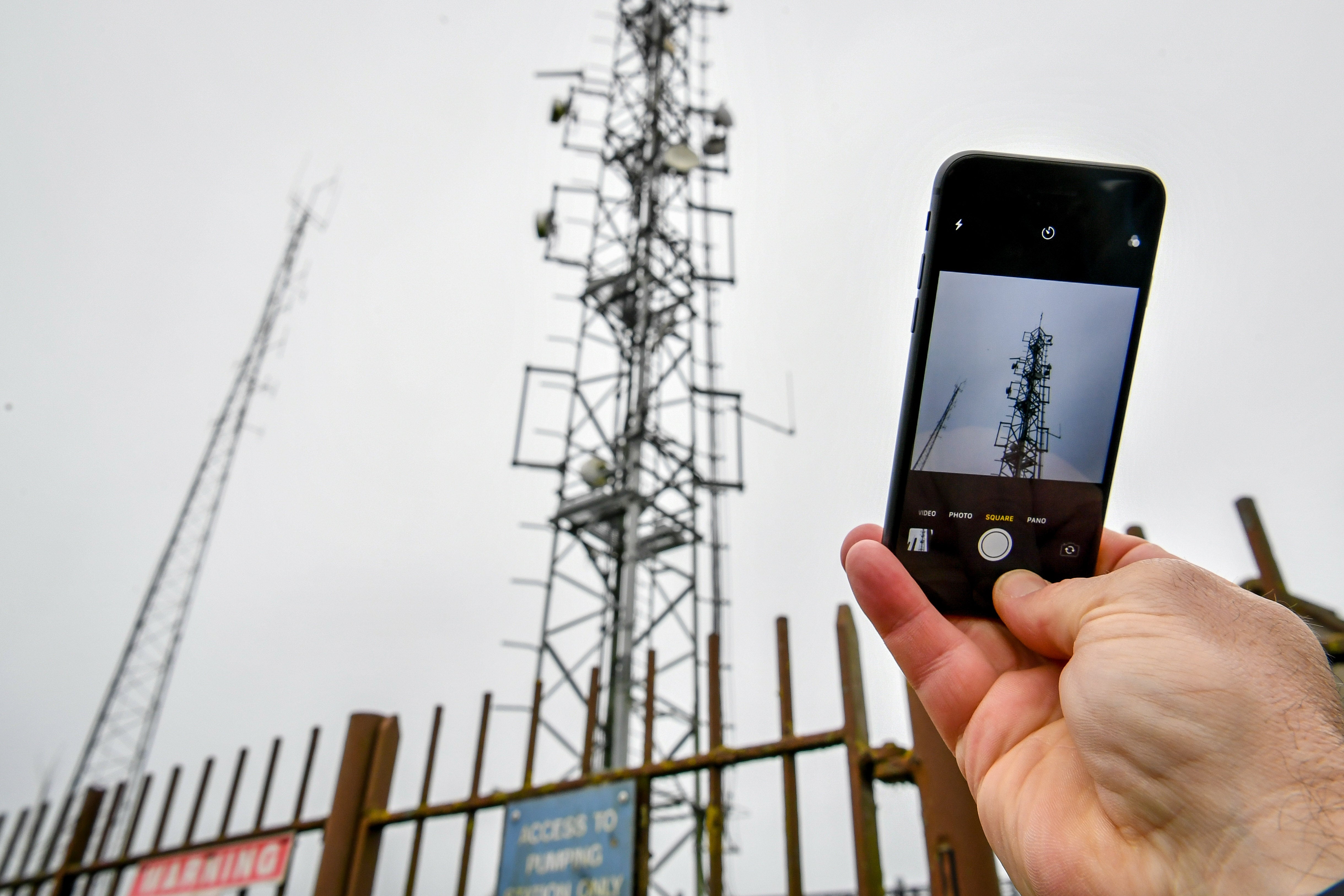 Phone mast (Ben Birchall/PA)