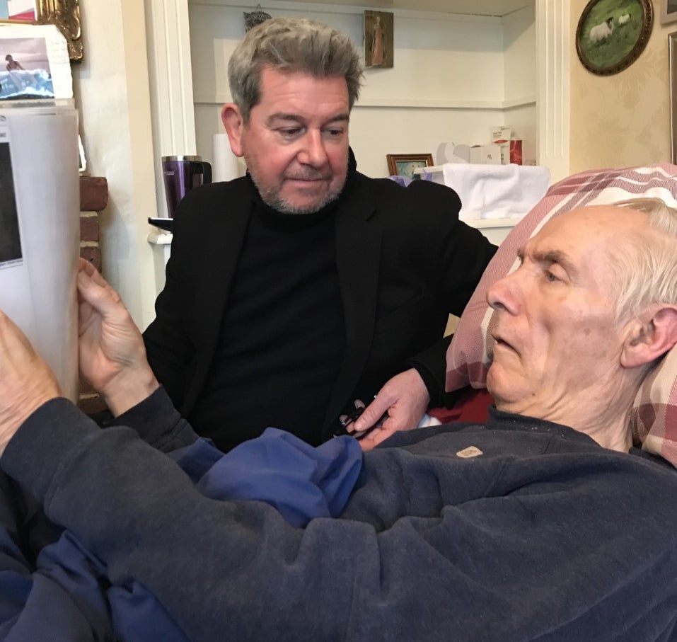 McCooey and Steve Boggan reading about one of his cases