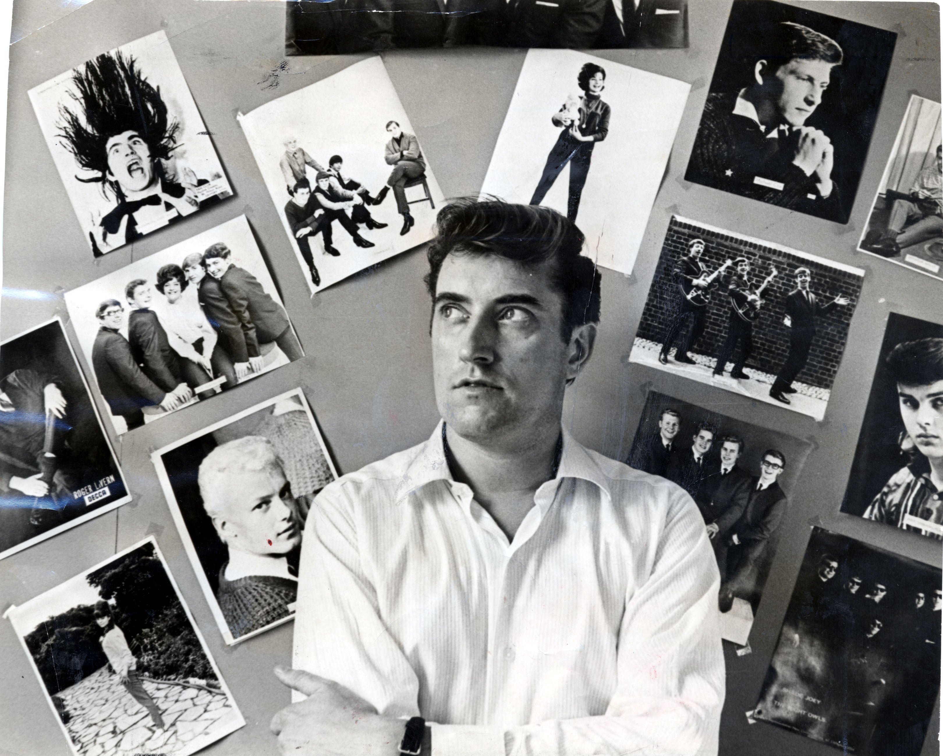 Joe Meek pictured in his studio