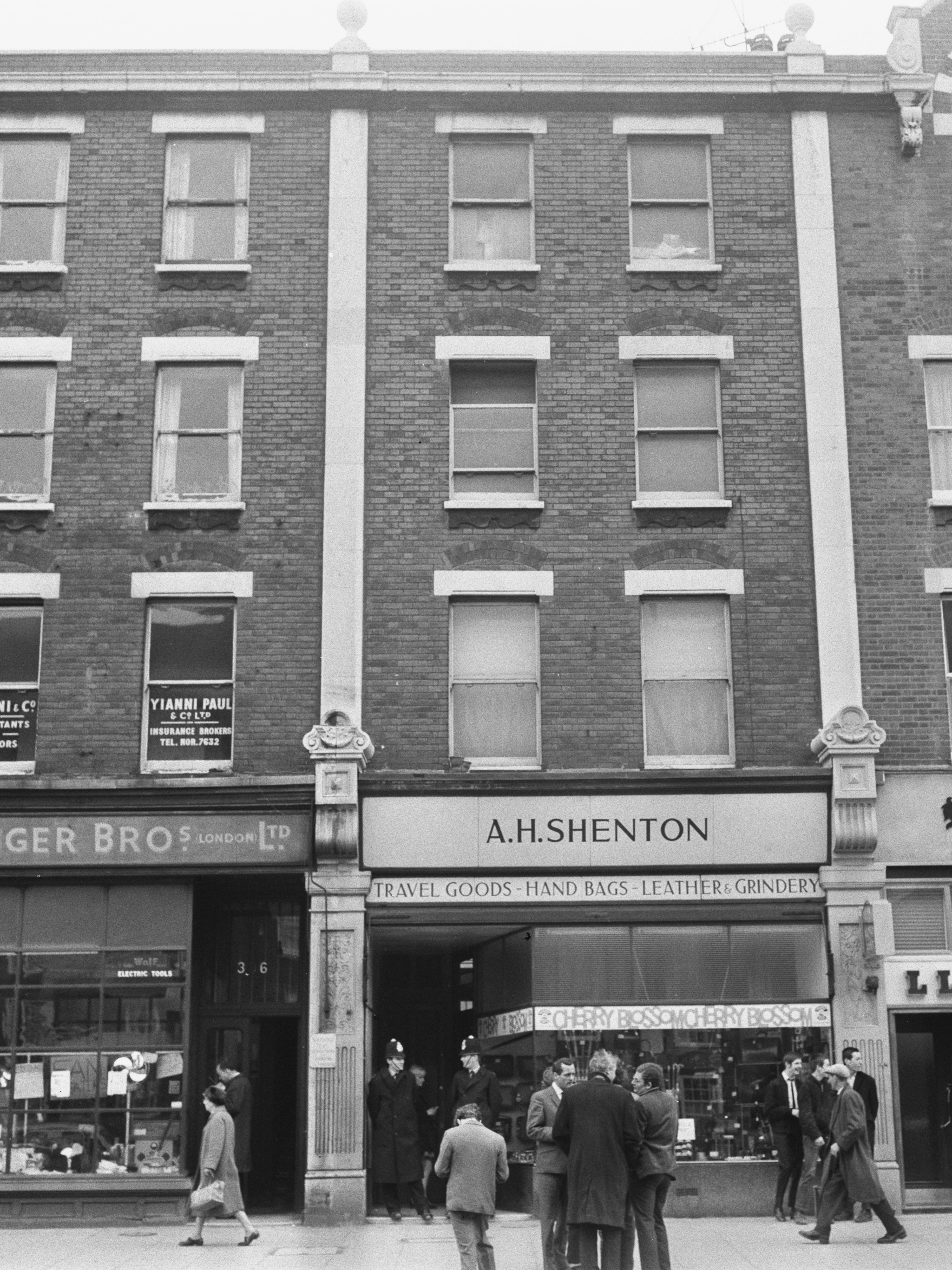 The studio apartment above AH Shenton on Holloway Road, where Joe Meek lived and died