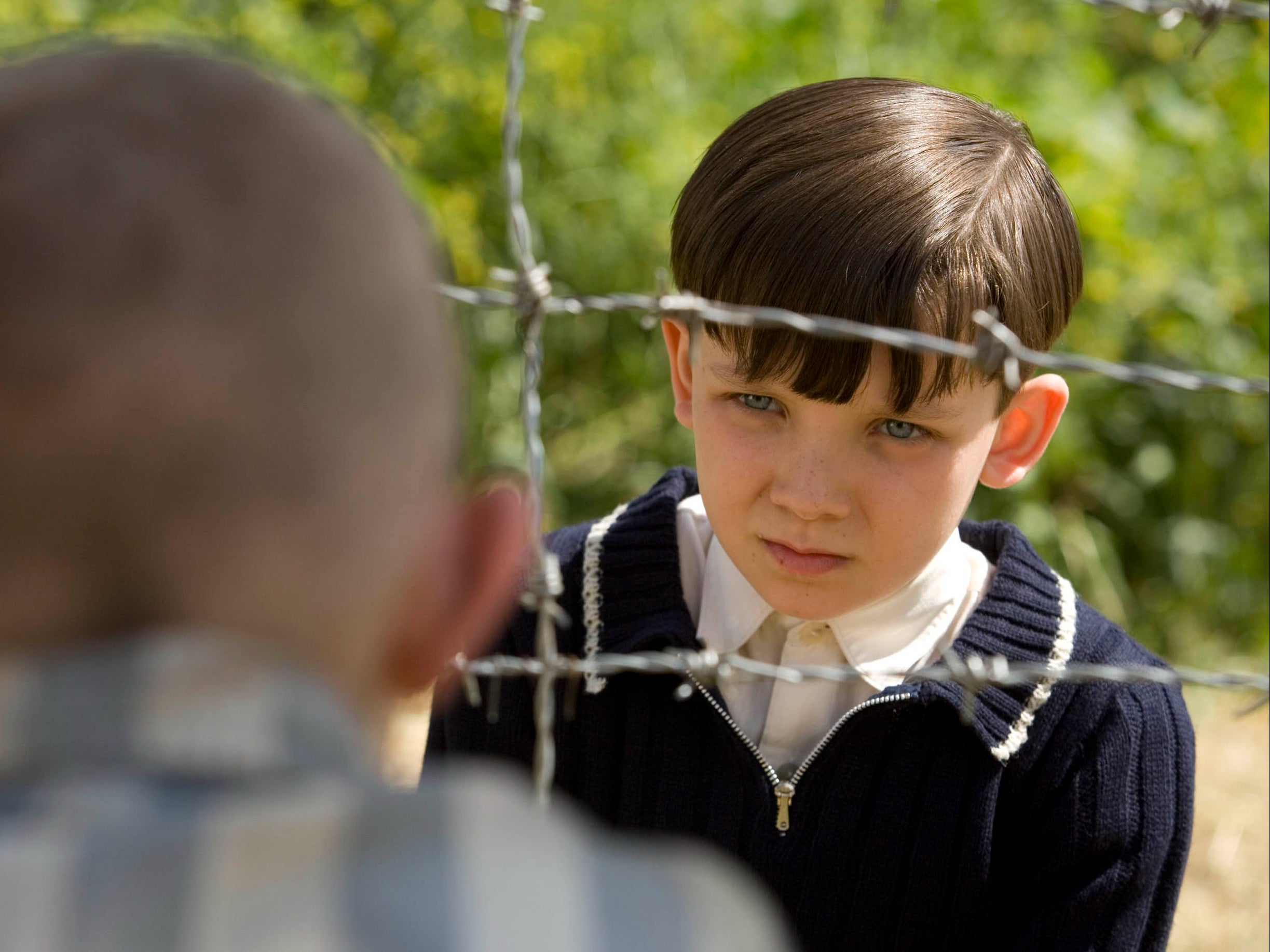 Jack Scanlon and Asa Butterfield in ‘The Boy in the Striped Pyjamas’