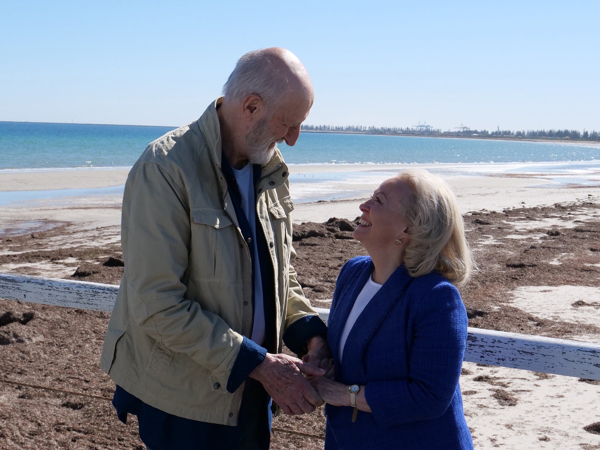 James Cromwell and Jacki Weaver in ‘Never Too Late’